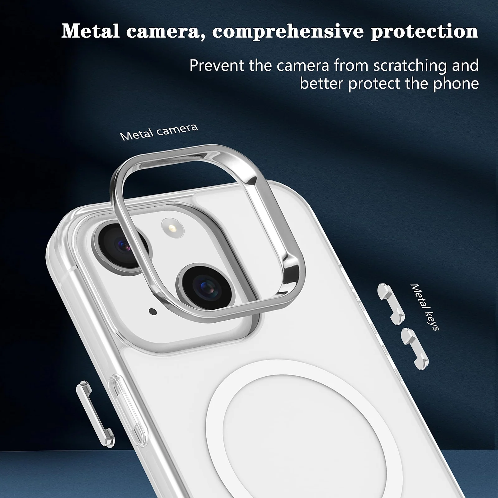 "DL3 Mobilak Case For iPhone 15 Plus/14 Plus Case 6.7"" Crystal [Compatible with MagSafe] Soft TPU Gel Case Flexible Silicone Anti-Scratch TPU Cover - Clear"