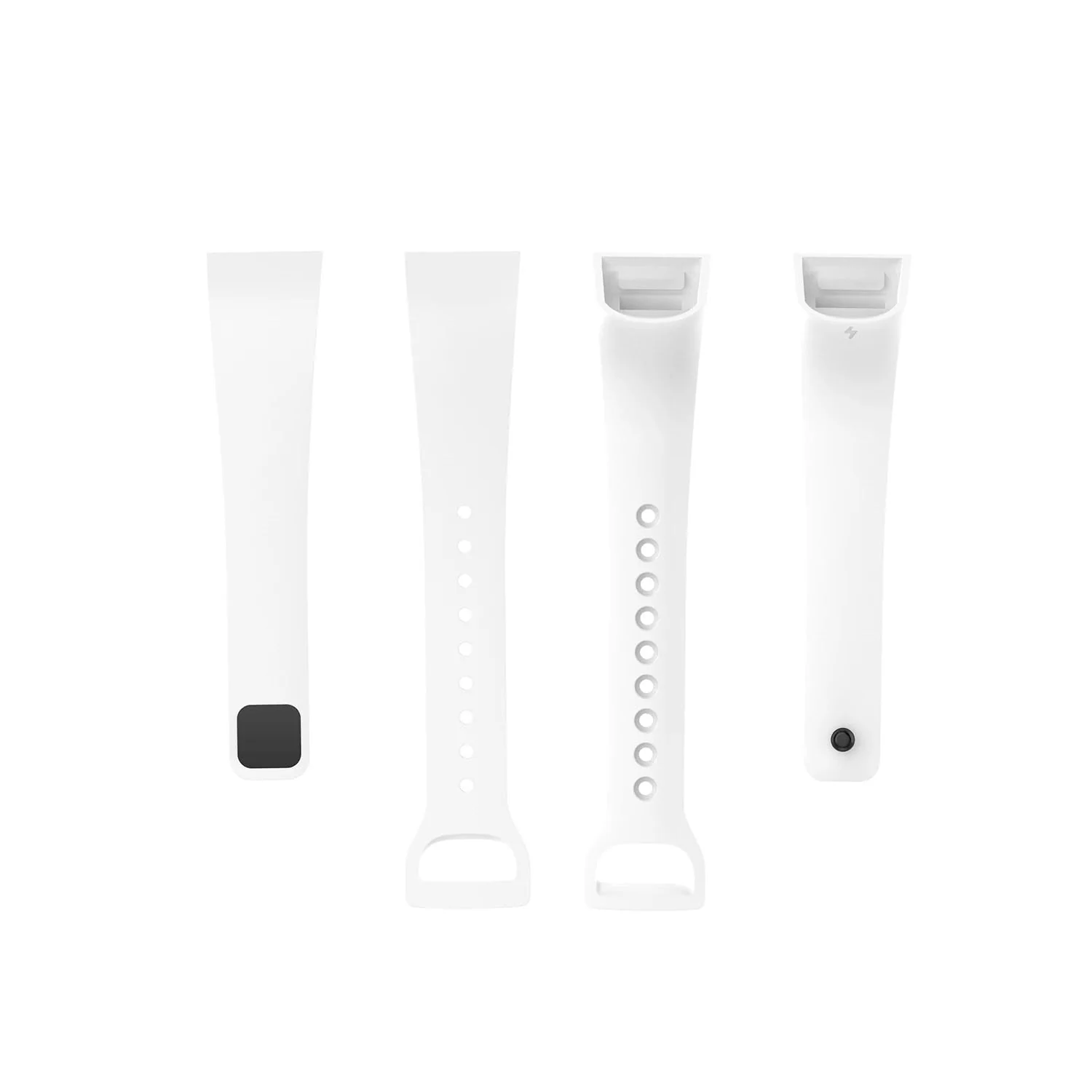 DL3 Mobilak Smart Watch Strap for Xiaomi Mi Band 4C & Redmi Smart Band, Sport Silicone Watch Band Wrist Strap, Replacement Bracelet Wristband Wrist Strap - White