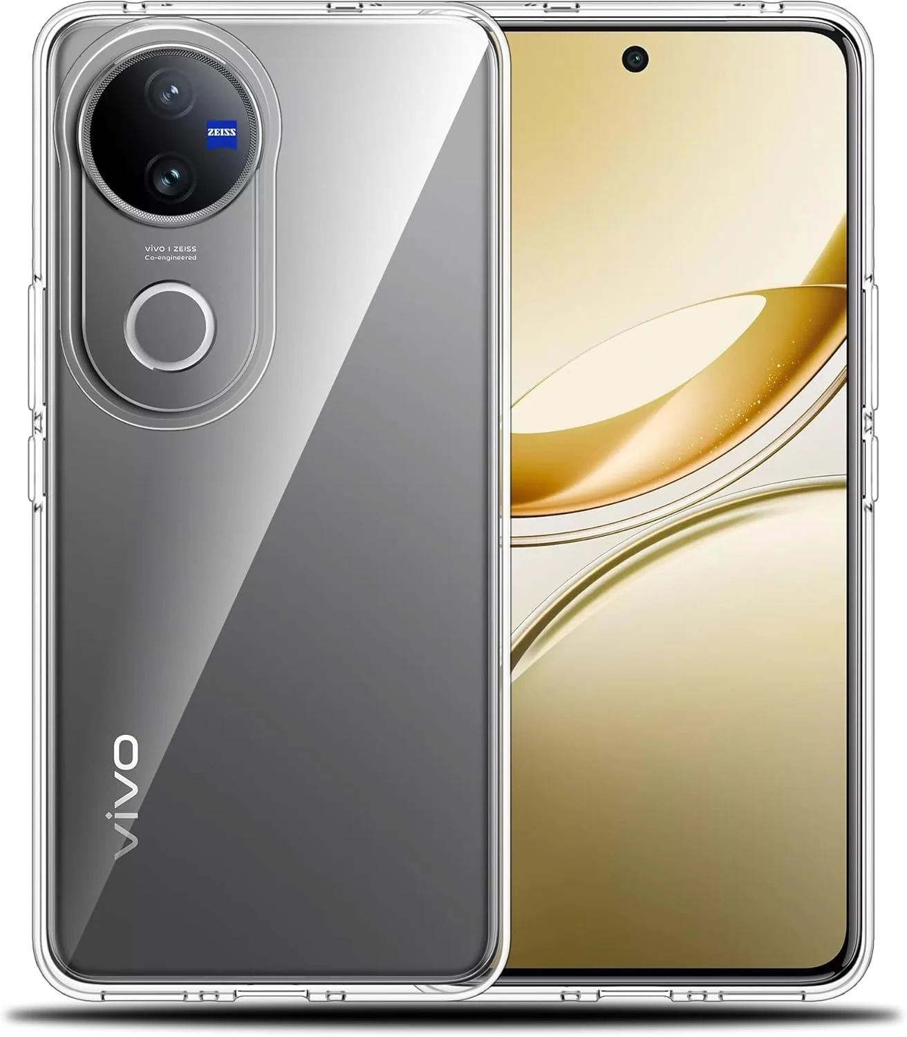 DL3 Mobilak Case Compatible with vivo V50 4G/5G Case Crystal Soft TPU Gel Case Flexible Silicone Anti-Scratch TPU Cover - Clear