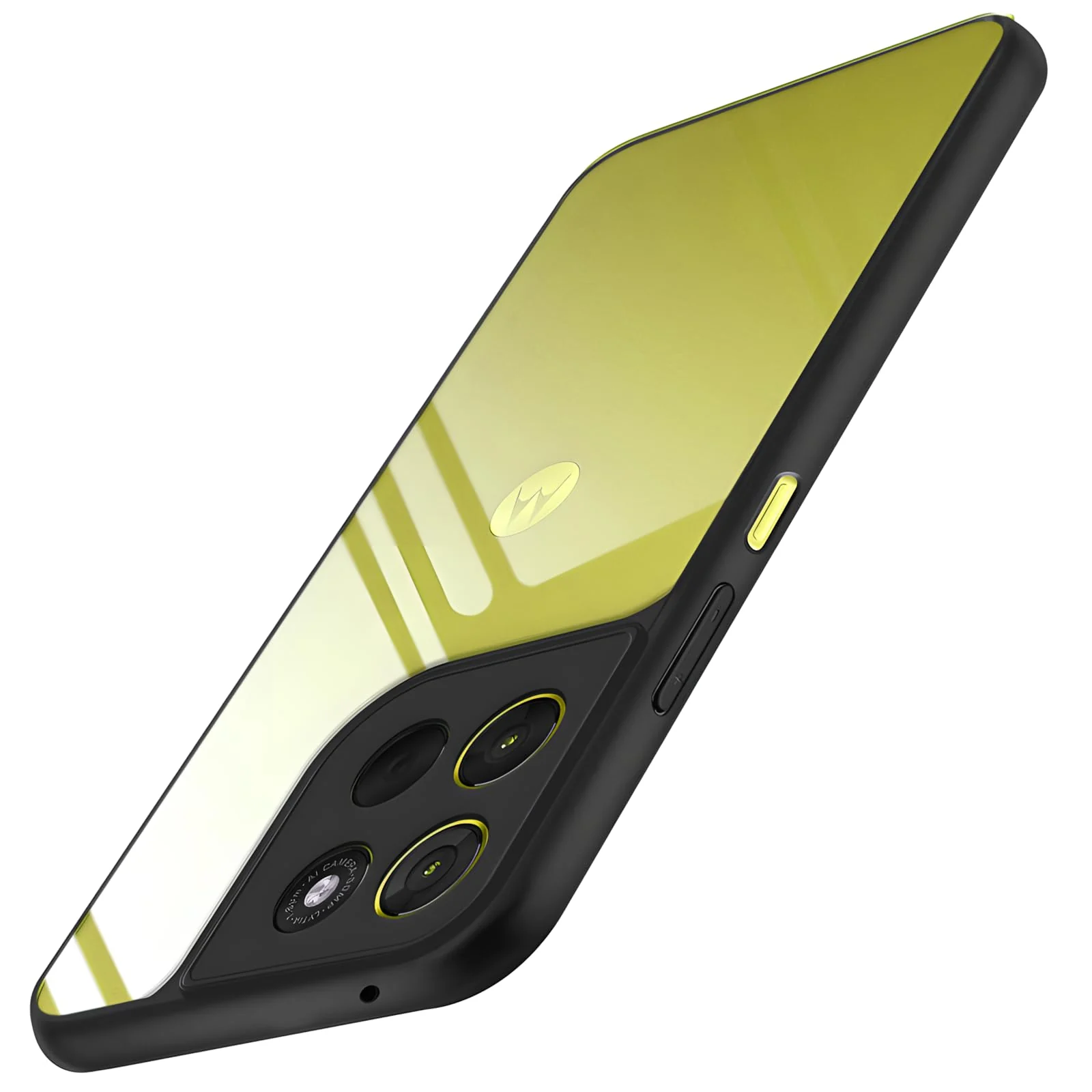 DL3 Mobilak Clear PC and TPU Protective Case for Motorola Moto G86 5G, Motorola Moto G86 Power 5G with Camera Protection and Military-Grade Protection - Black