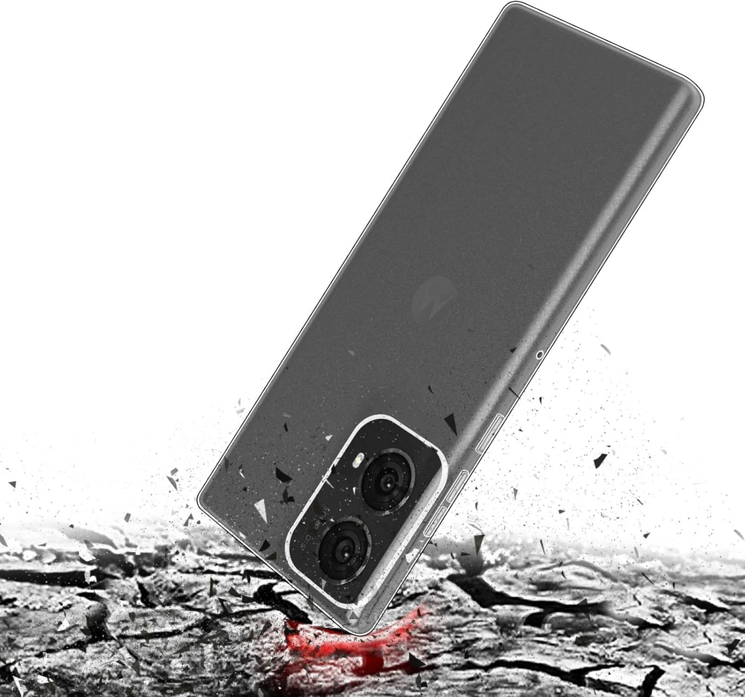 DL3 Mobilak Case Compatible with Motorola Moto G85 5G / Motorola Edge 50 Fusion, Case Crystal Soft TPU Gel Case Flexible Silicone Anti-Scratch Camera Protection TPU Cover - Clear