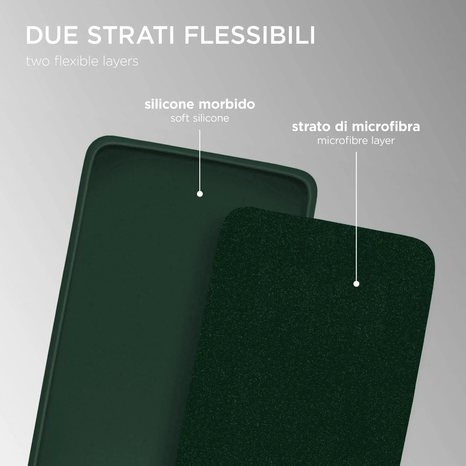 DL3 Mobilak Soft Silicone Protective Case for Samsung Galaxy M31 with Microfiber Lining and Shockproof Design - Green