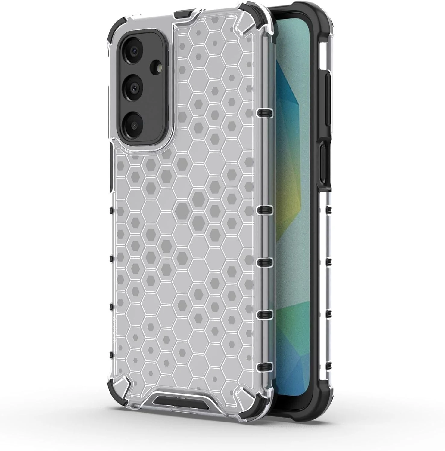 DL3 Mobilak Honeycomb Protective Case for Samsung Galaxy A16 5G / 4G, Shock-absorbing protection, Transparent design, Slim, lightweight profile - Clear