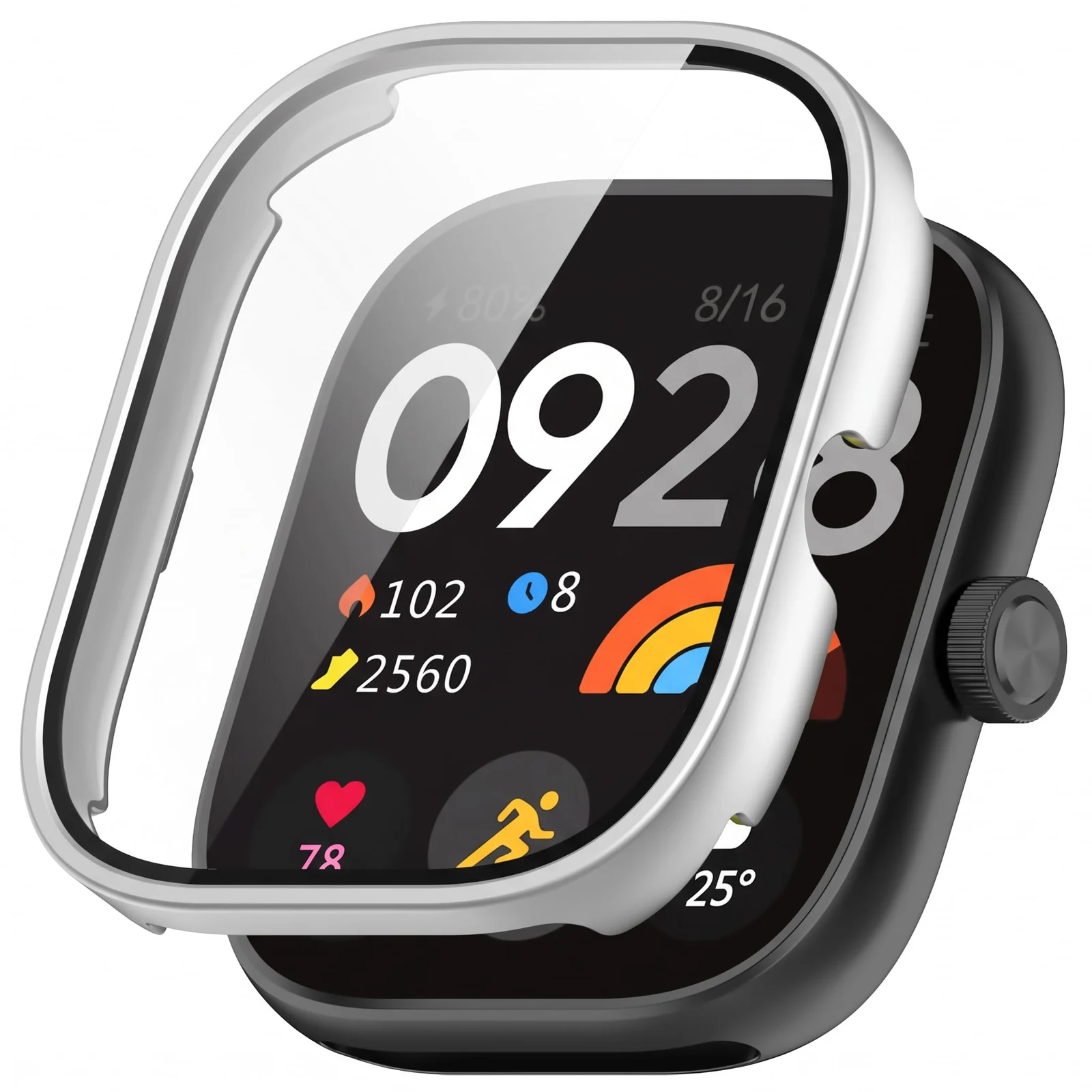 DL3 MOBILAK Full-Coverage Watch Case with Tempered Glass for Xiaomi Redmi Watch 5