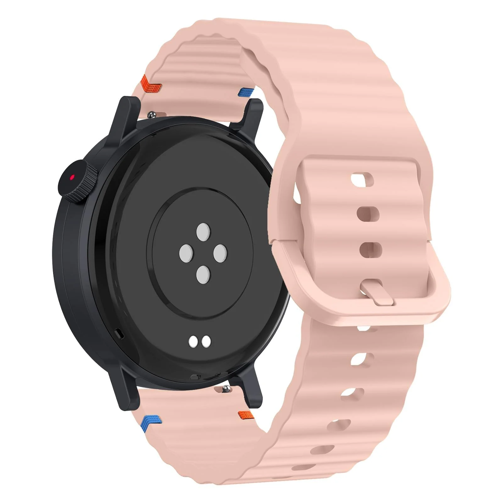 DL3 Mobilak Silicone Sport Band 22MM Strap For Xiaomi Redmi Watch 5 Actie/5 Lite/Samsung Galaxy Watch 3 45mm/Watch 46mm/Gear S3/Huawei watch (GT6 GT4 GT3 GT2 GT 46MM)/GT2E/GT3 Pro GT 6 Pro - Pink