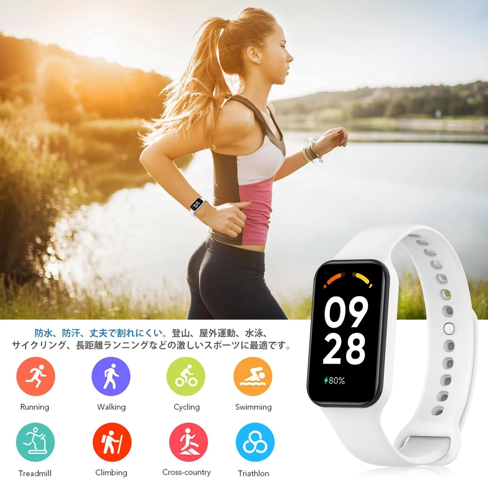 DL3 Mobilak Smart Watch Strap for Xiaomi Redmi Band 2, Sport Silicone Watch Band Wrist Strap, Replacement Bracelet Wristband Wrist Strap for Xiaomi Redmi Smart Band2 Accessories - Black