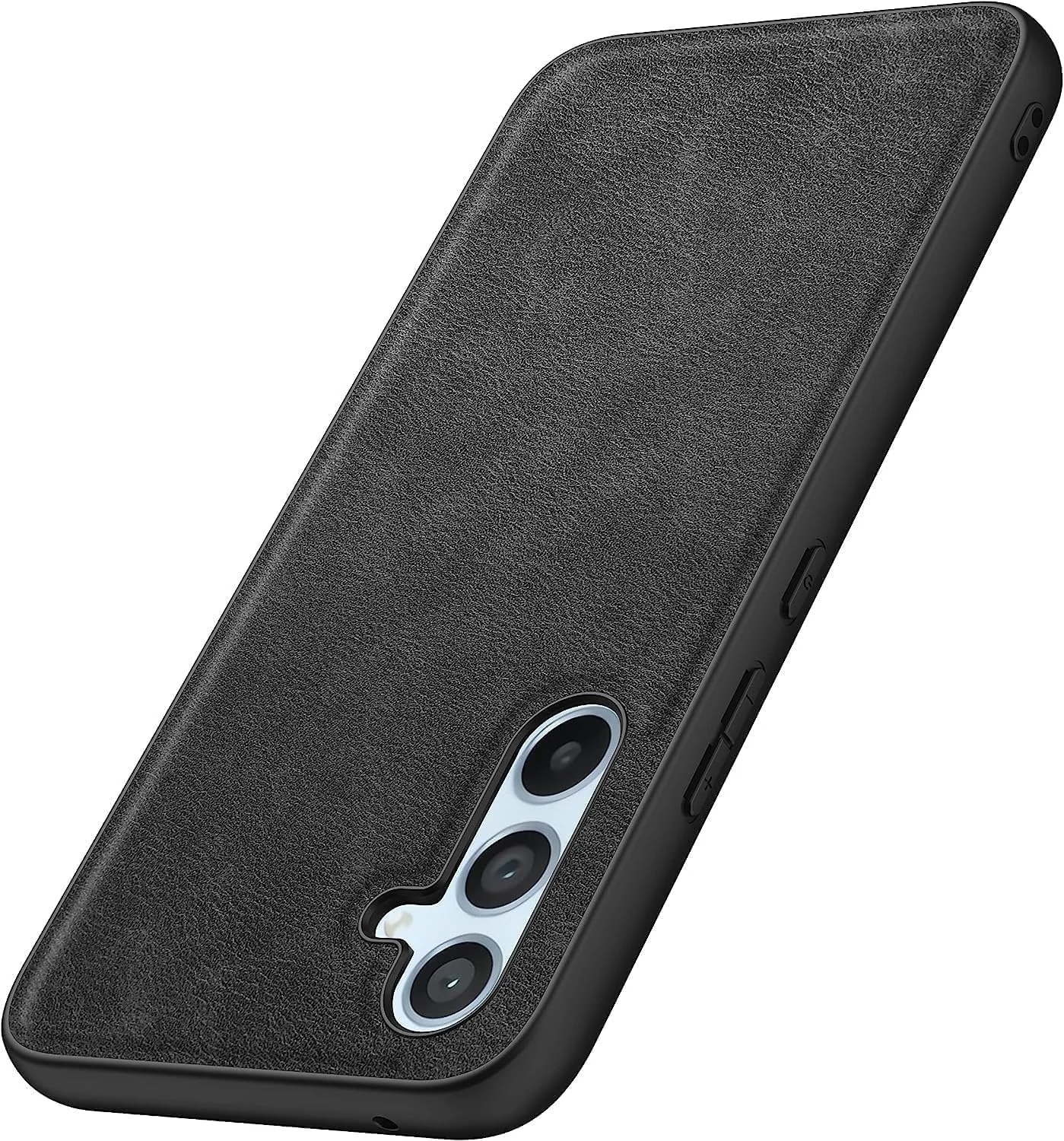 DL3 Mobilak Case for Samsung Galaxy S23 Fe Leather Case, Anti-Drop, Anti-Shock, Non-Slip Texture, Simple Cell Phone Cover for Samsung Galaxy S23 Fe - Black