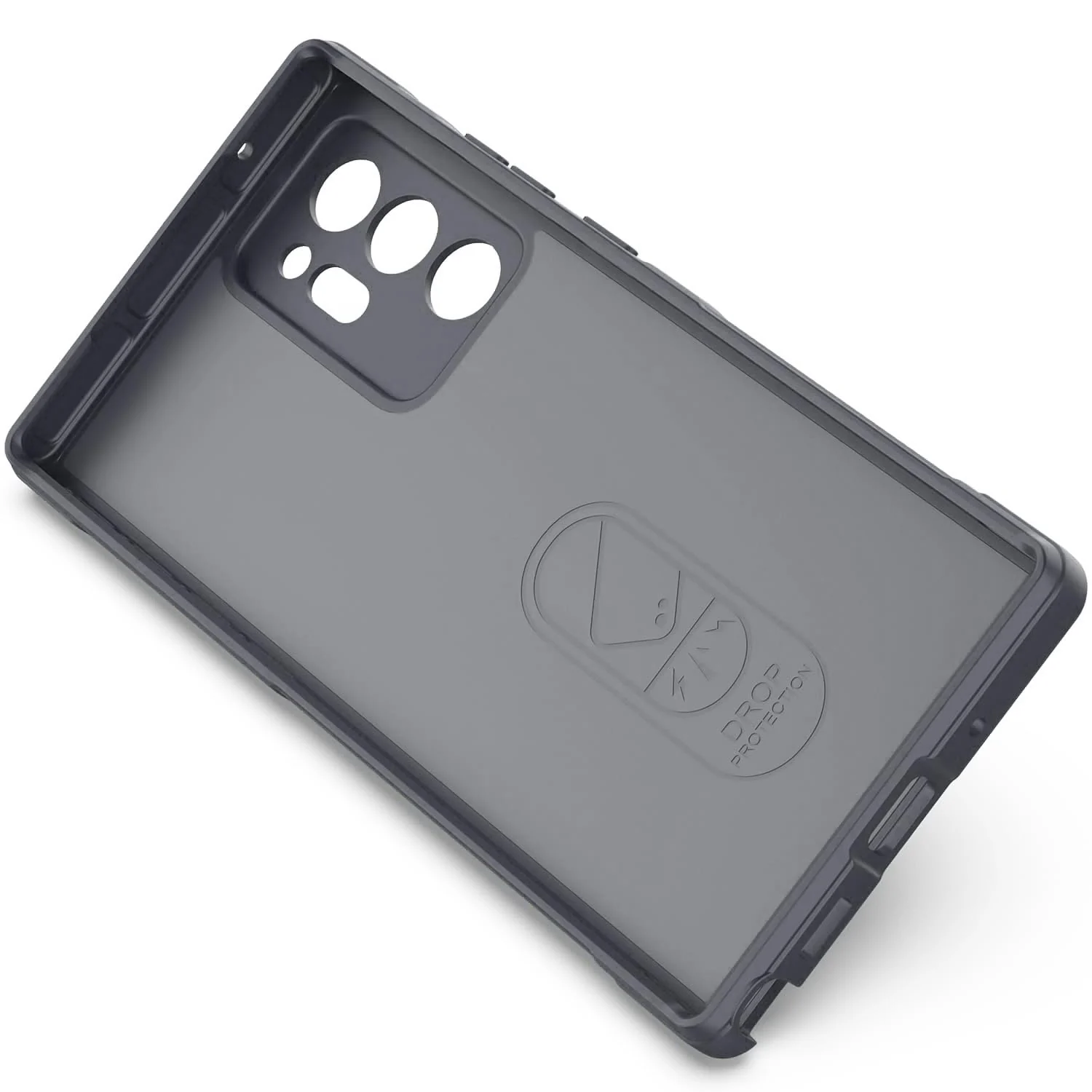 DL3 Mobilak Flexible Silicone and TPU Protective Case with Camera Protection for Samsung Galaxy Note 20 Ultra - Dark Gray