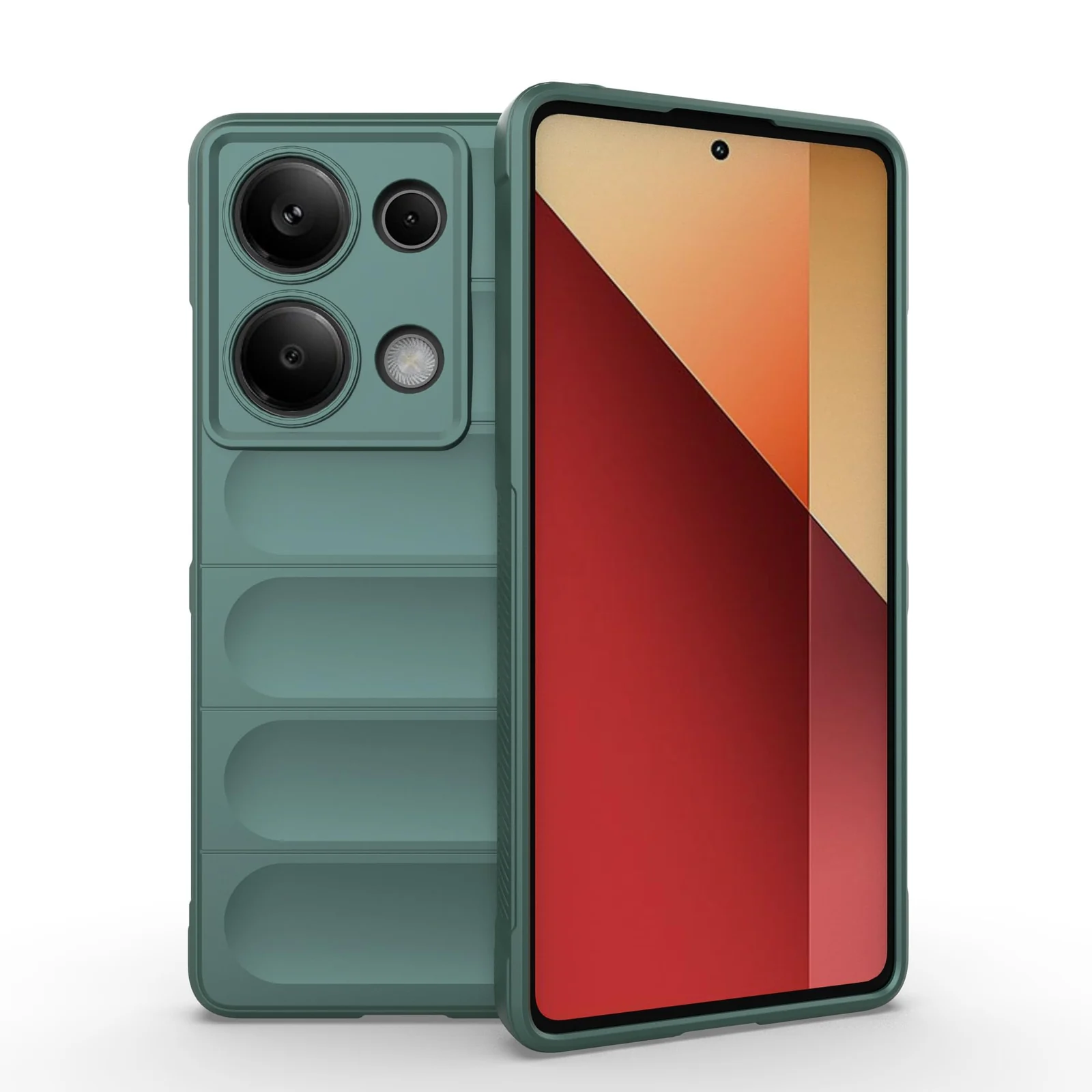DL3 Mobilak Rugged Protective Case for Xiaomi Redmi Note 13 Pro 4G / Poco M6 Pro 4G, Camera protection, Shock-absorbing protection, Non-slip grip - Green