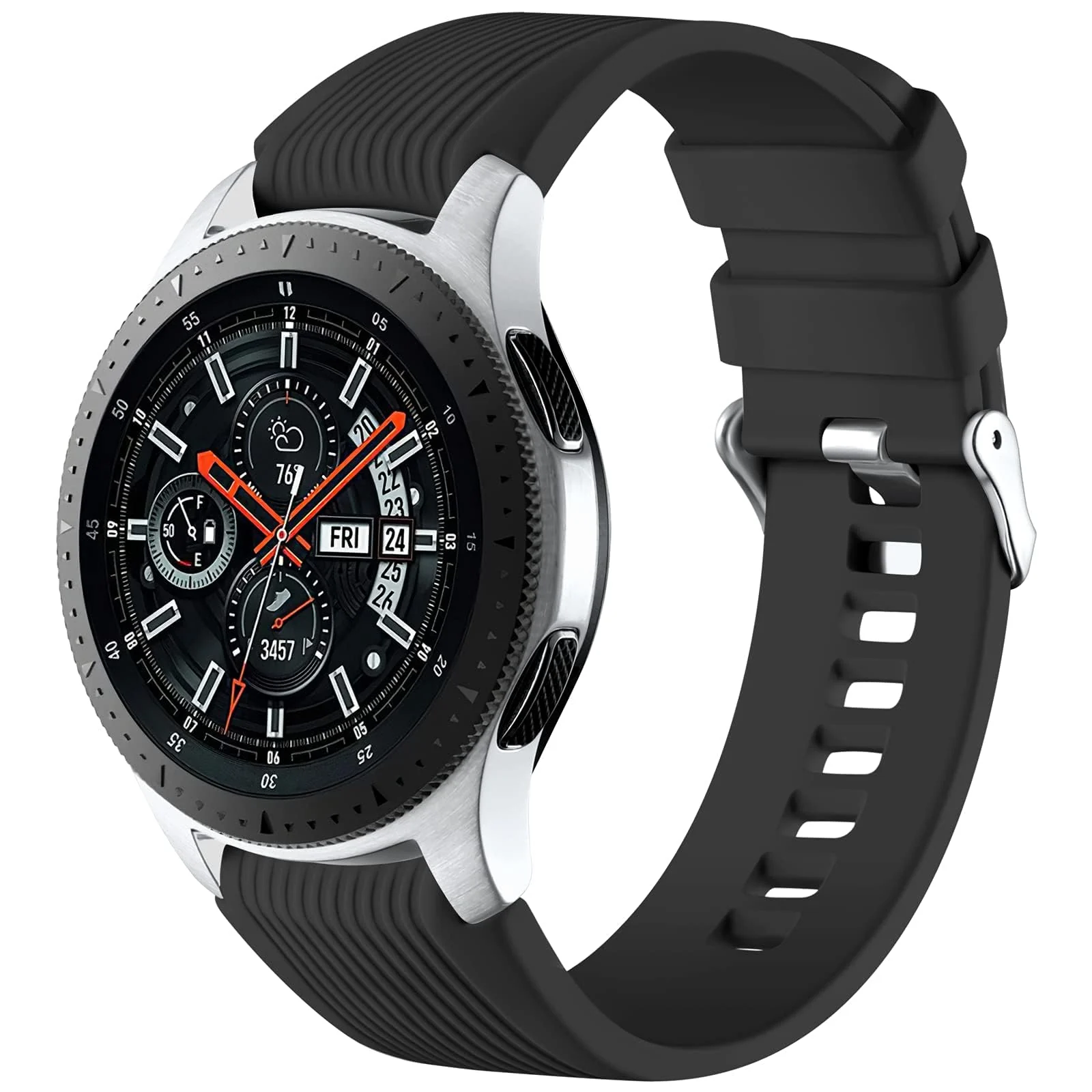 DL3 MOBILAK Replacement Watch Strap for 22MM - Black