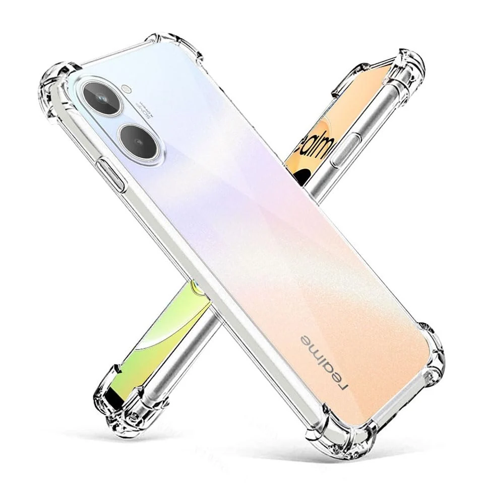 DL3 Mobilak Clear TPU Protective Case for (realme 10 4G) with Camera Protection and Shockproof Design - Clear