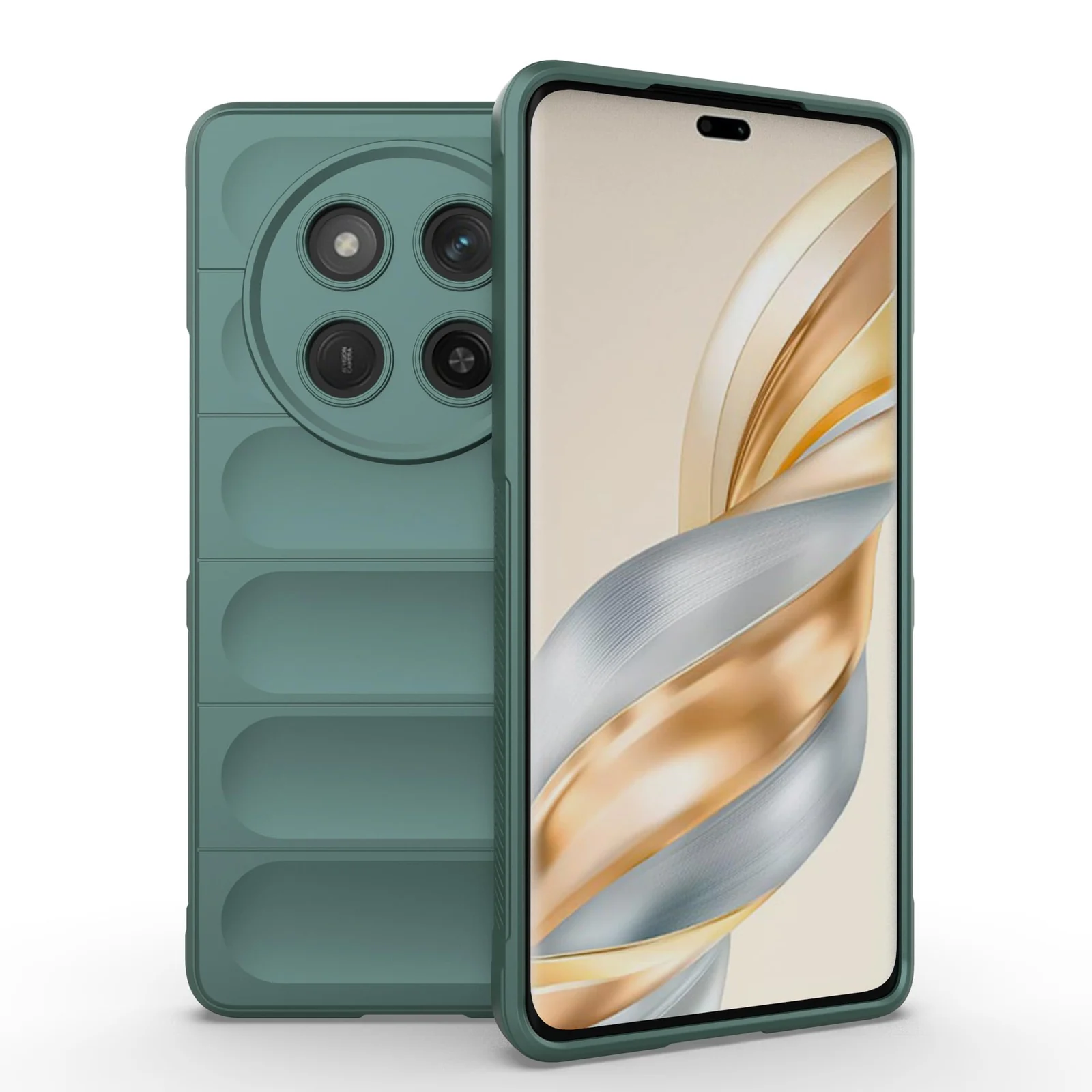 DL3 Mobilak Flexible Silicone and TPU Protective Case with Camera Protection for Honor X9C - Green