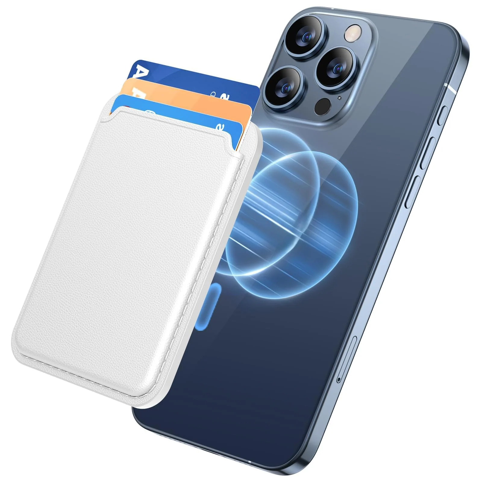 DL3 Mobilak Magnetic Card Holder Phone Wallet for iPhone 16/15/14/13/12 Series with MagSafe, Wallet for iPhone 16 15 14 Pro Max Plus Series, MagSafe 3 Wallet for iPhone 13 12 Pro Max Mini Series