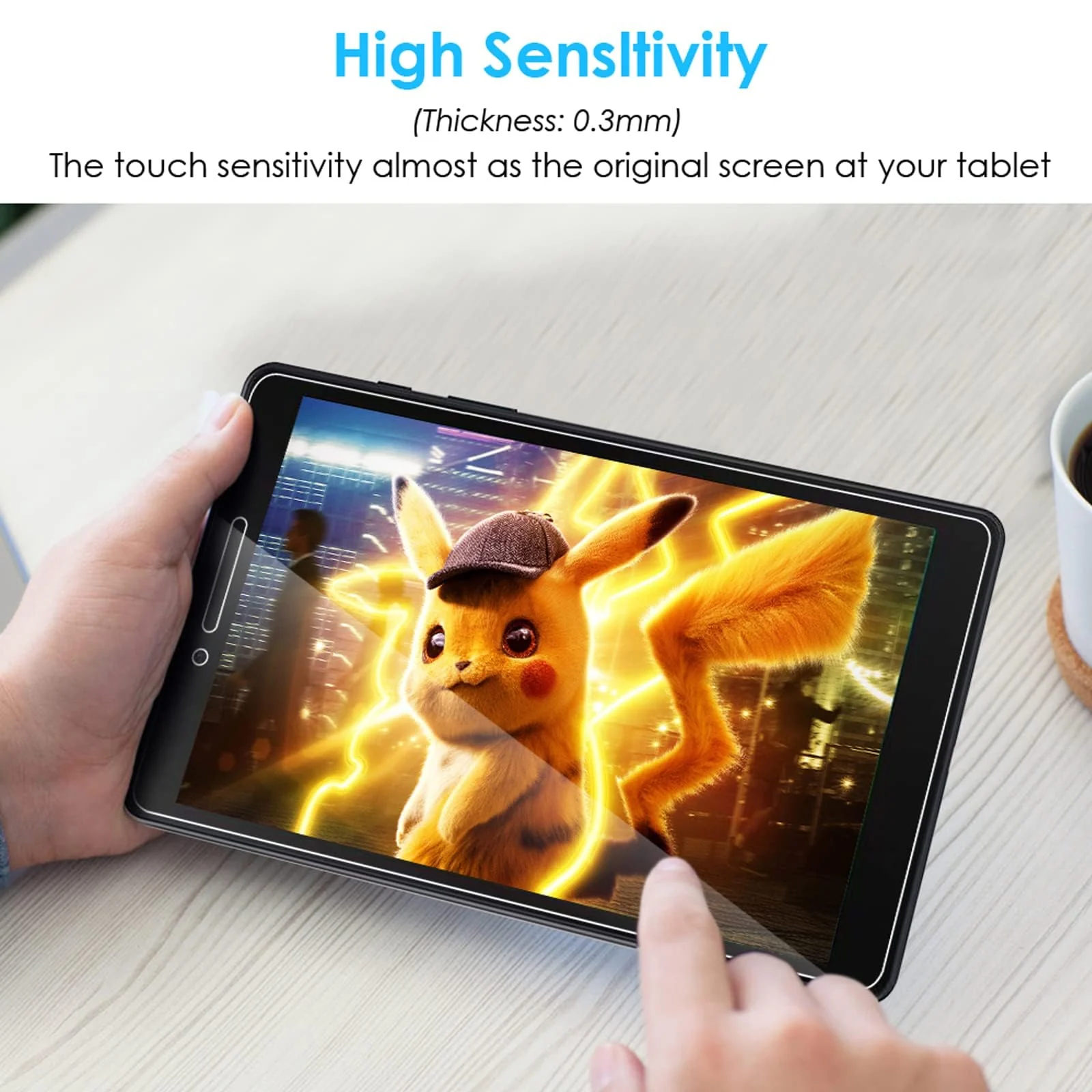 DL3 Mobilak Screen Protector For Samsung Galaxy Tab A 8-inch 2019 SM-T290/ T295/ T297 Tablet Tempered Glass Film [HD Crystal ] [Easy Installation] [Scratch Resistant] [9H Hardness] - Clear