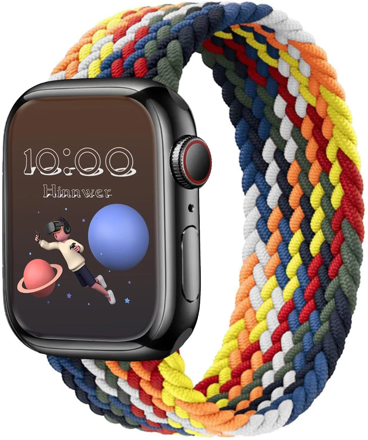 Small — DL3 Mobilak Braided Solo Loop Band For Apple Watch Band 49mm 45mm 44mm 42mm, Replacement Wristband Nylon Strap for iWatch Series SE 9/8/7/6/5/4/3/2/1/Ultra/Ultra 2 (Colorful, Small)