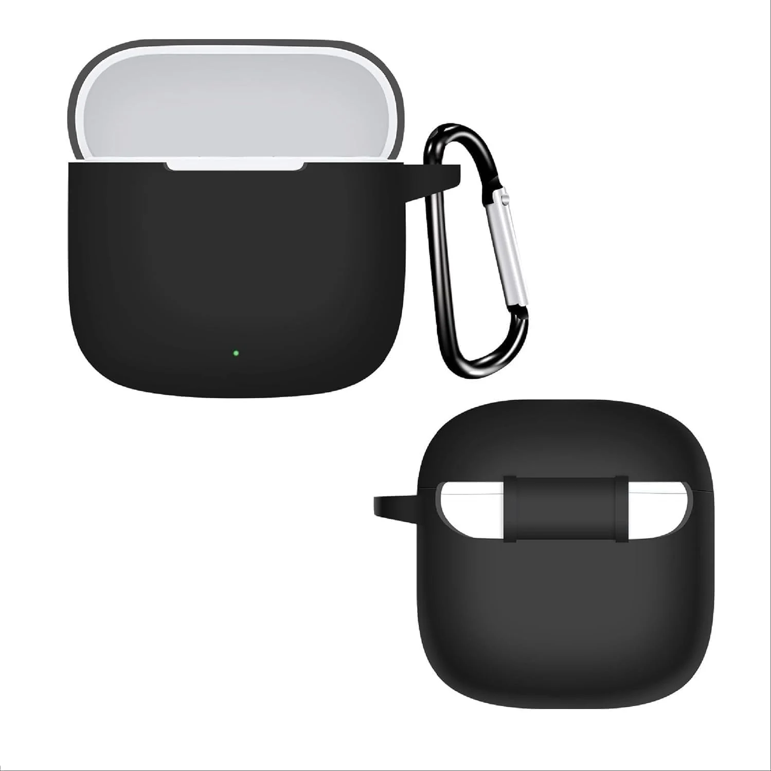 DL3 Mobilak Silicone Case Compatible with Huawei Freebuds SE 3 Earbuds, Soft Silicone Protective Case Cover, Shockproof Sleeve with Carabiner - Black