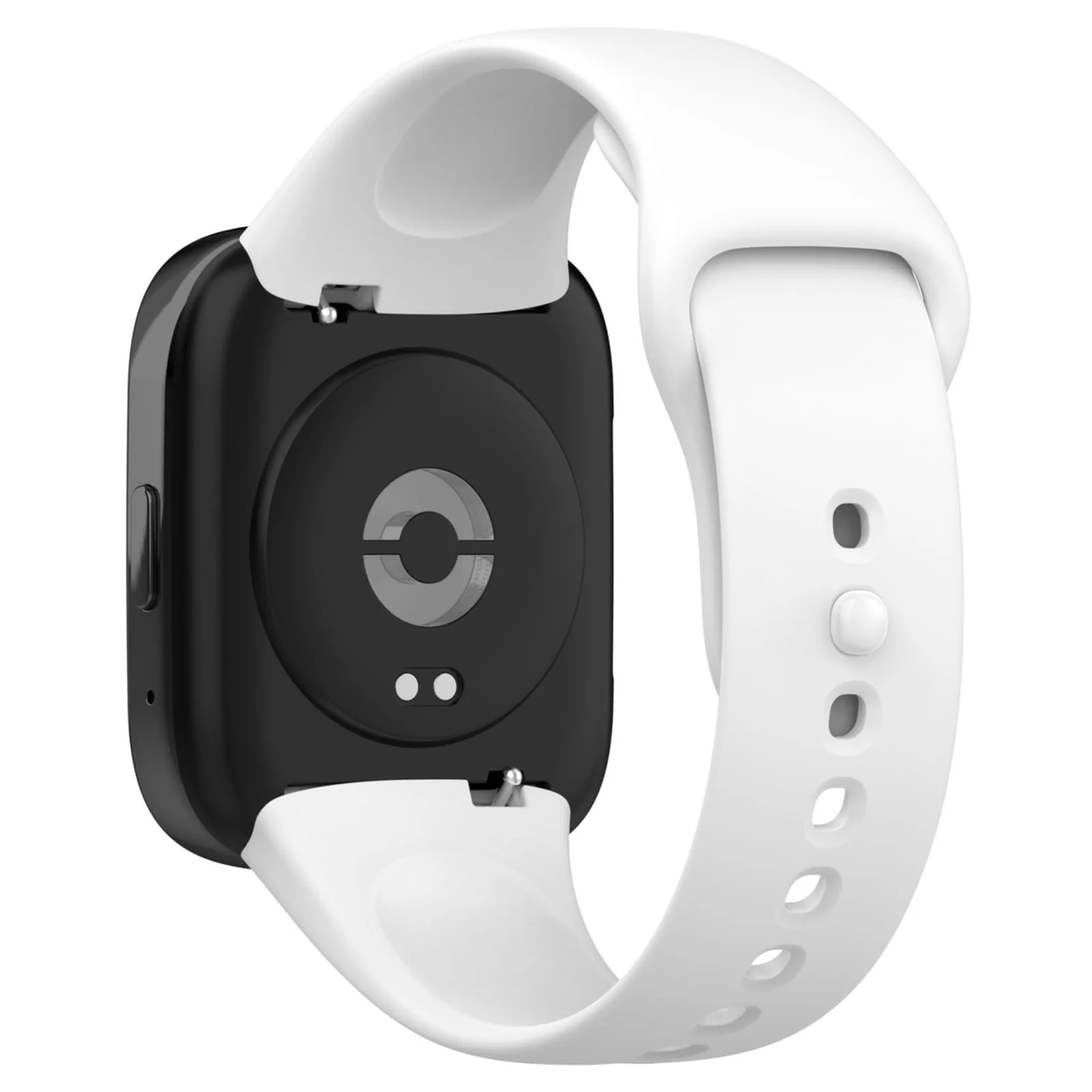 DL3 Mobilak Strap Silicone Compatible With Xiaomi Redmi Watch 3 Active/Redmi Watch 3 Lite, Sport Silicone Watch Band Wrist Strap, Bracelet Wristband Wrist Strap - White