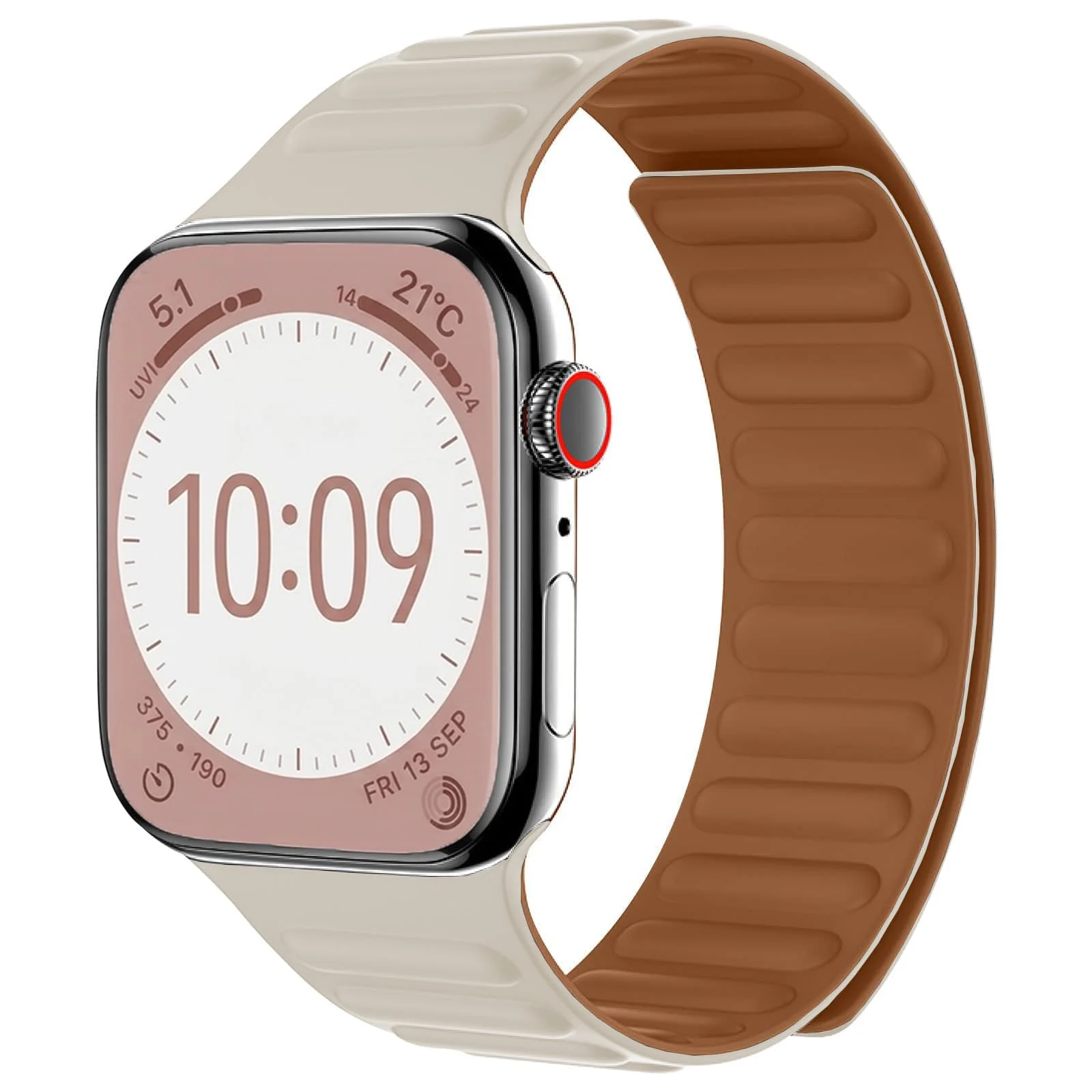 Dl3 Mobilak Silicone Straps Compatible with Apple Watch Ultra Strap 49MM 45MM 46MM 44MM 42MM, Loop Band with Strong Magnetic Closure for iWatch Ultra 2 Series 11 10 9 8 7 6 5 4 SE (Clover Green)