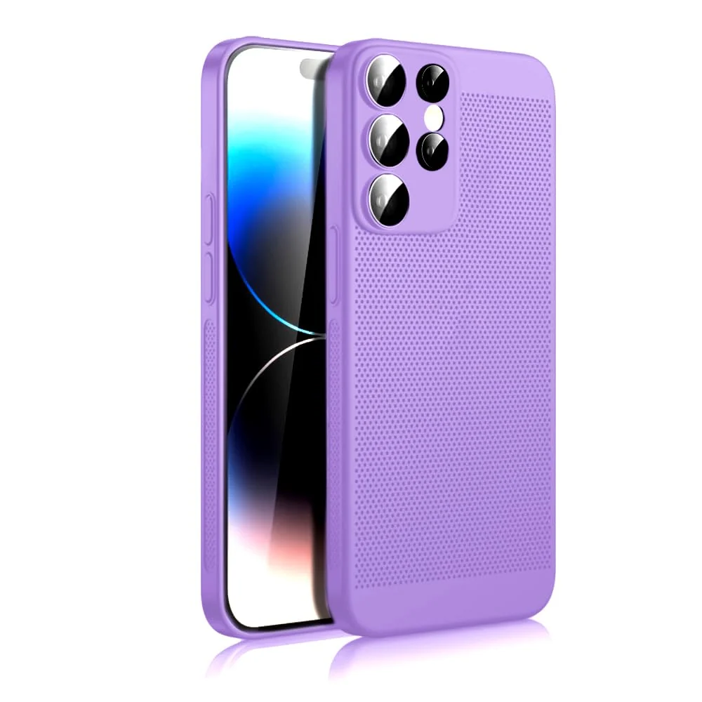 Samsung Galaxy S25 Ultra Heat Dissipation Case with Built-in Camera Lens Protector — DL3 Mobilak PC Protective Case for Samsung Galaxy S25 Ultra, Supports wireless charging, Camera protection, Shock-absorbing protection