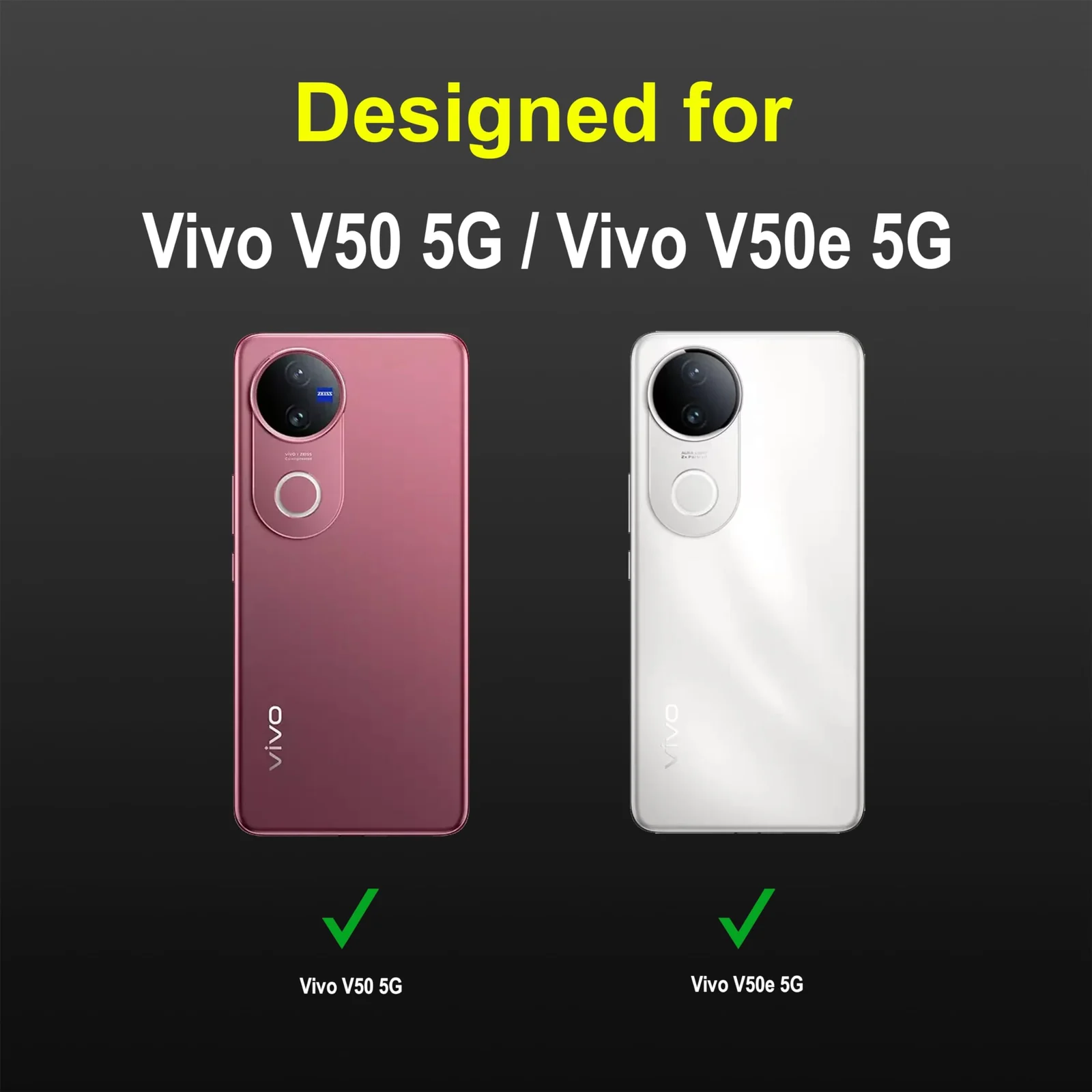 DL3 Mobilak Soft Silicone Protective Case for vivo V50 5G, vivo V50E with Camera Protection and Shockproof Design - Gray