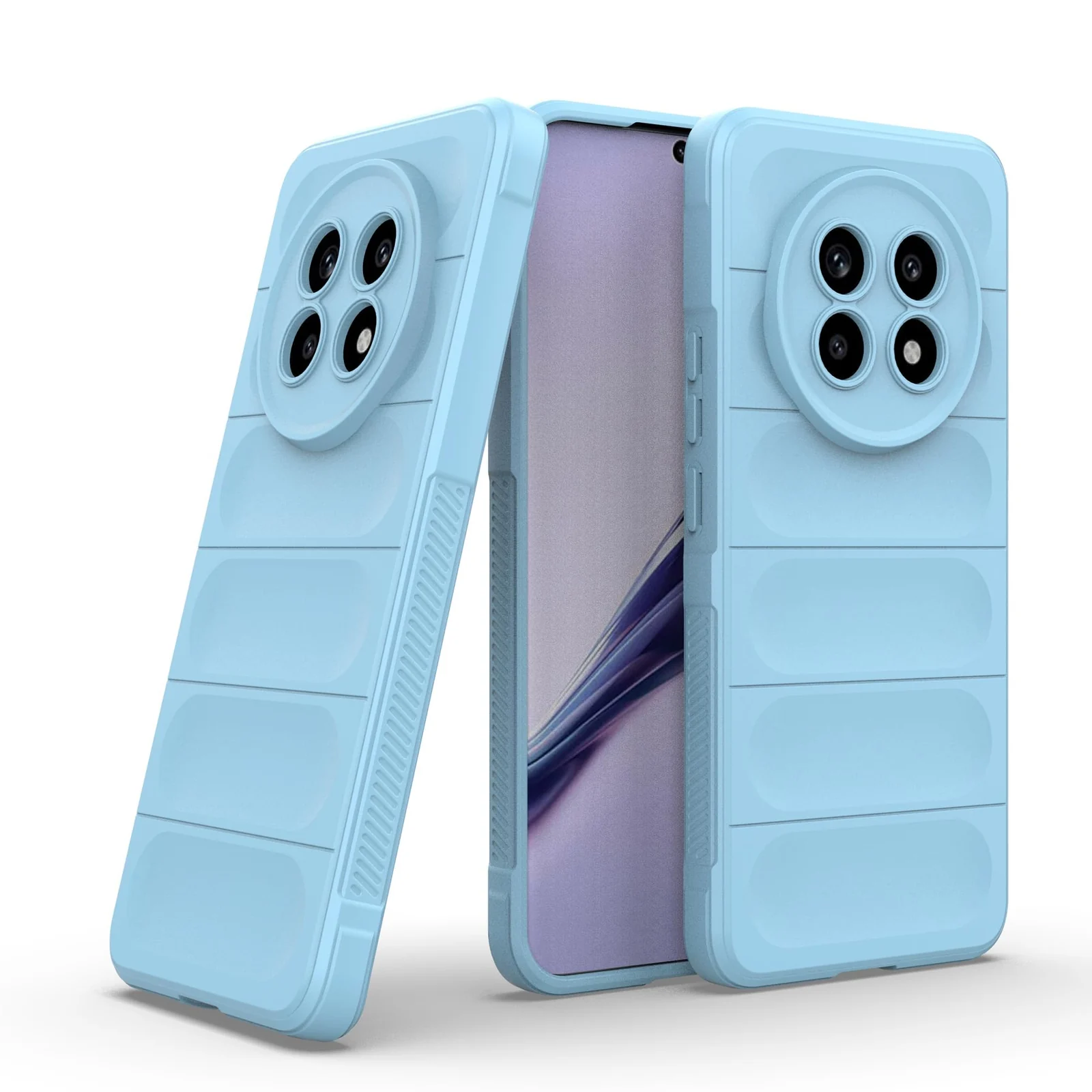 DL3 Mobilak Flexible Silicone and TPU Protective Case with Camera Protection for realme 13 Pro / realme 13 Pro Plus 5G - Baby Blue