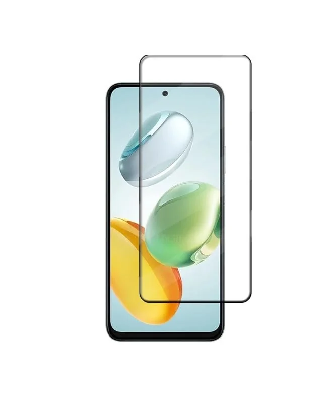 DL3 Mobilak 5D Full Glass Screen Protector For Honor X7C 5D. Black Frame - Clear