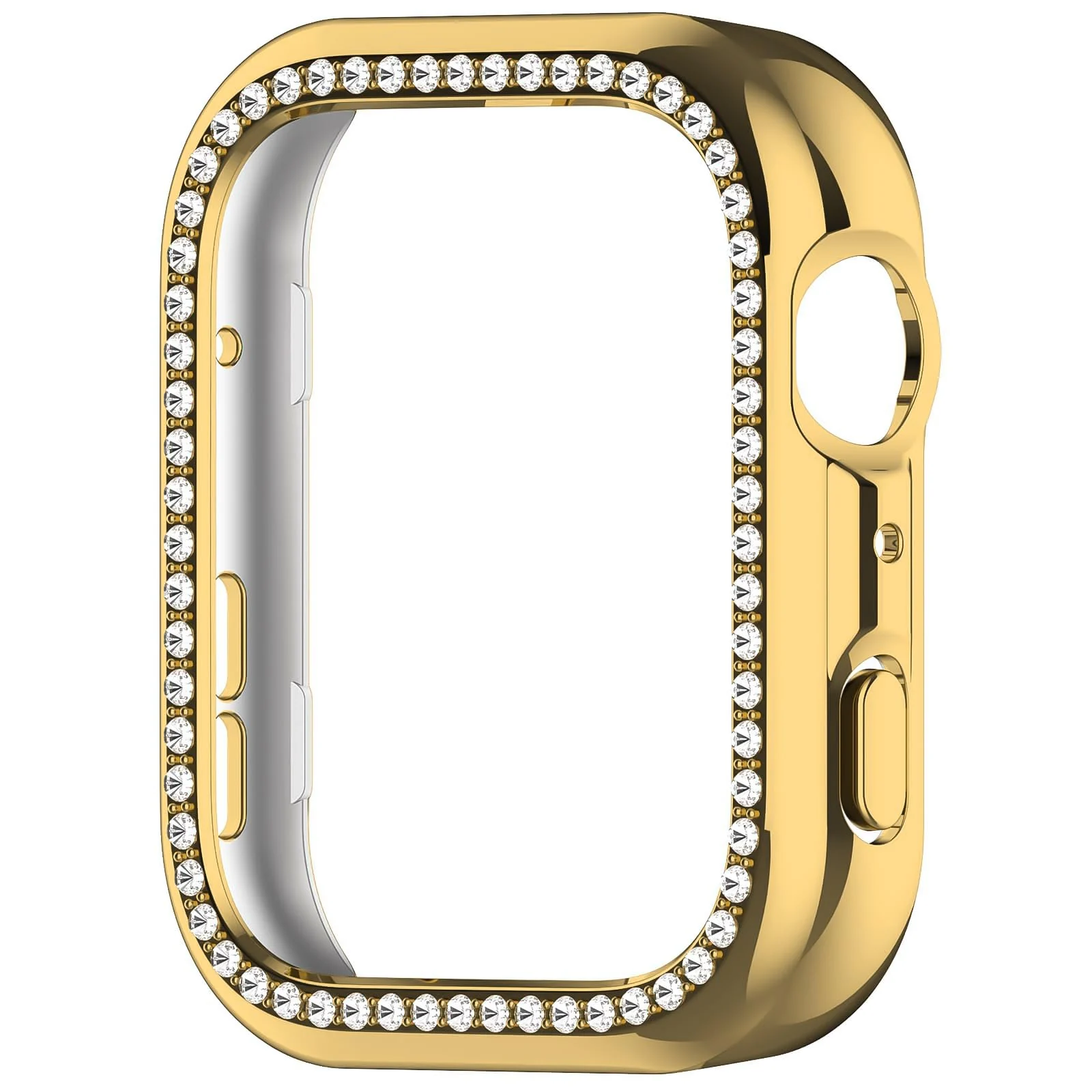 DL3 MOBILAK Crystal Bling Hard PC Watch Bumper for Huawei Watch Fit 5, Gold