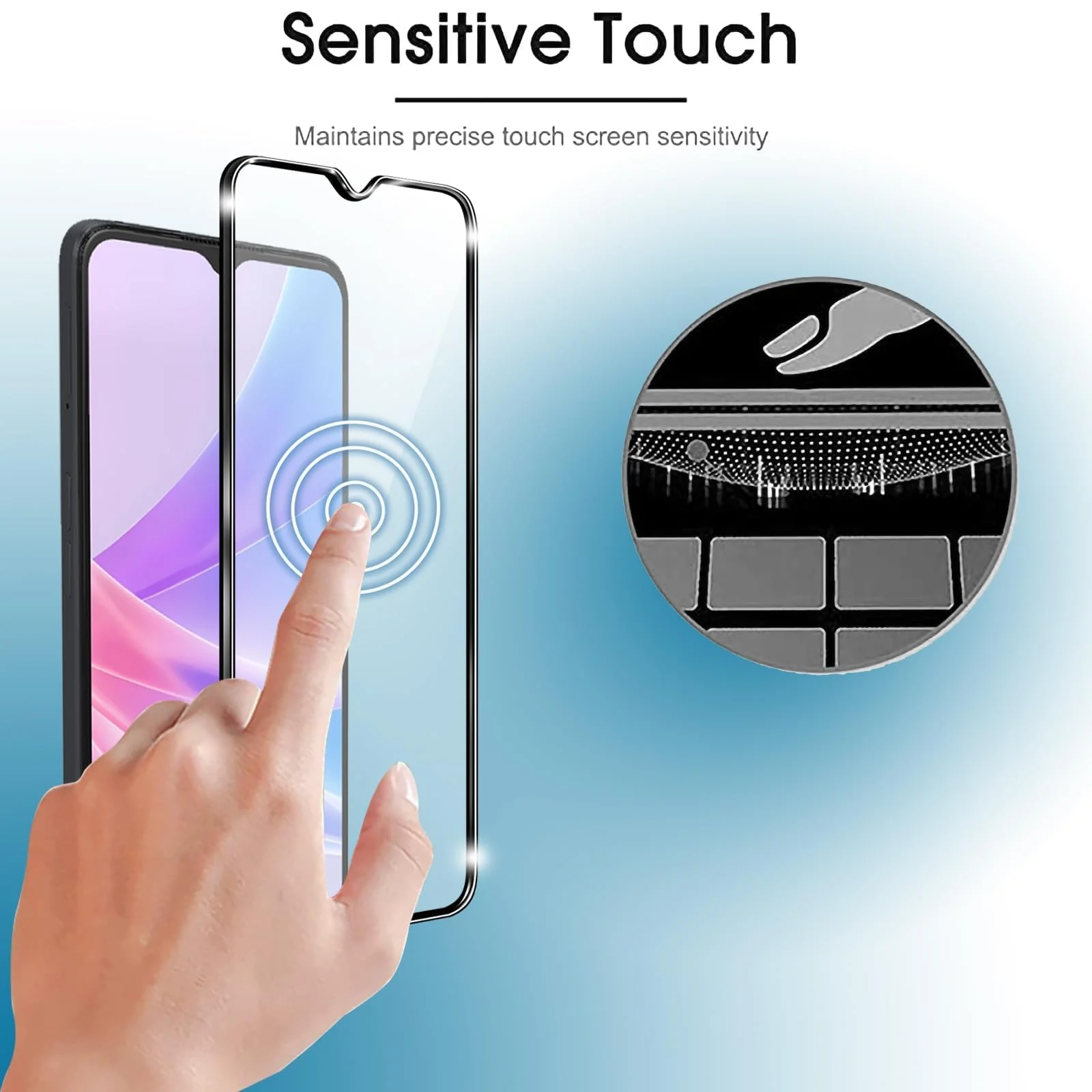 DL3 Mobilak for Xiaomi Poco C85 4G Tempered Glass Screen Protector, 9H Hardness Anti-Scratch Tempered Glass flim, Case Friendly, Anti-Scratch - Clear