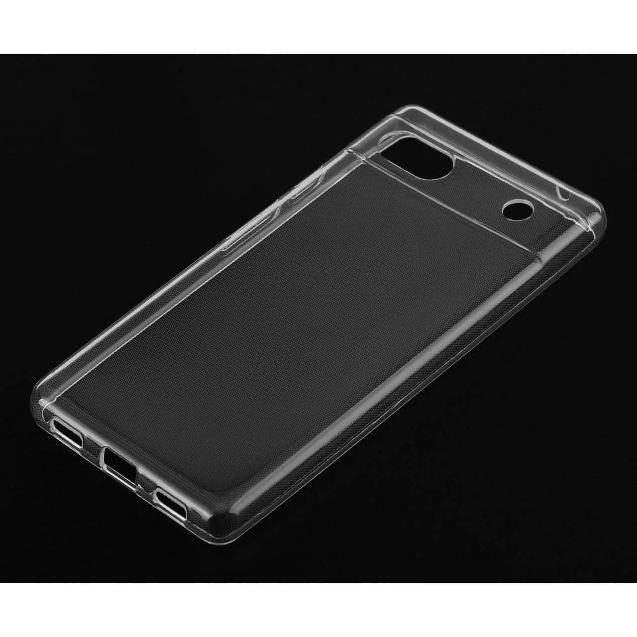 DL3 Mobilak Case Compatible with Google pixel 6A Case Crystal Soft TPU Gel Case Flexible Silicone Anti-Scratch Camera Protection TPU Cover - Clear