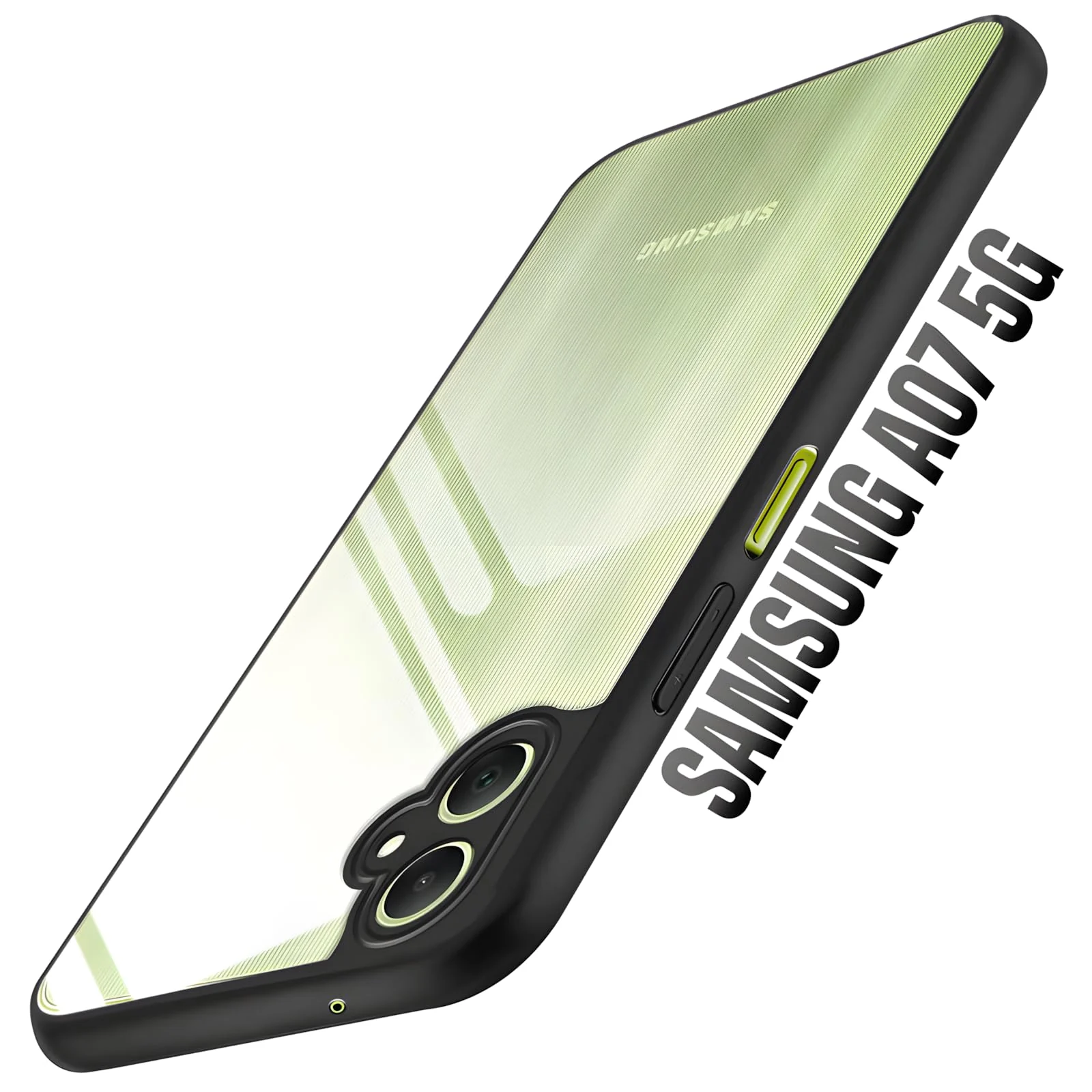 DL3 Mobilak Clear TPU Case for Samsung Galaxy A07 4G, Camera protection, Shock-absorbing protection, Scratch-resistant surface - Black