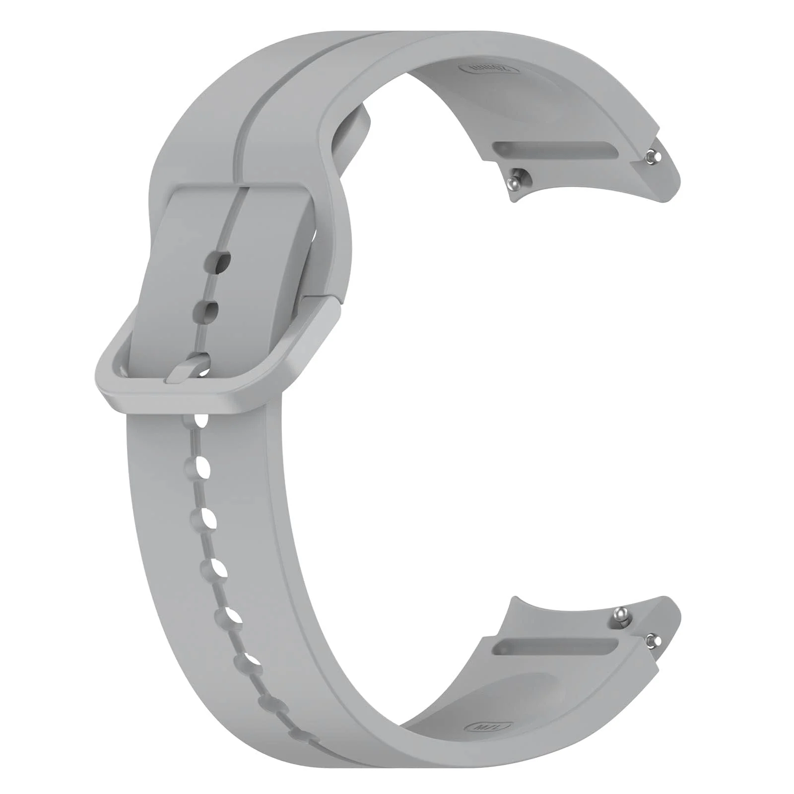 DL3 Mobilak Sport Watch Band Compatible with Samsung Galaxy Watch 7 FE 6 5 4 Band 40mm 44mm/ Galaxy Watch 6 Classic Bands 43mm 47mm/Watch 5 Pro Band 45mm/ Galaxy Watch4 Classic Band 42mm 46mm, No Gap - Gray