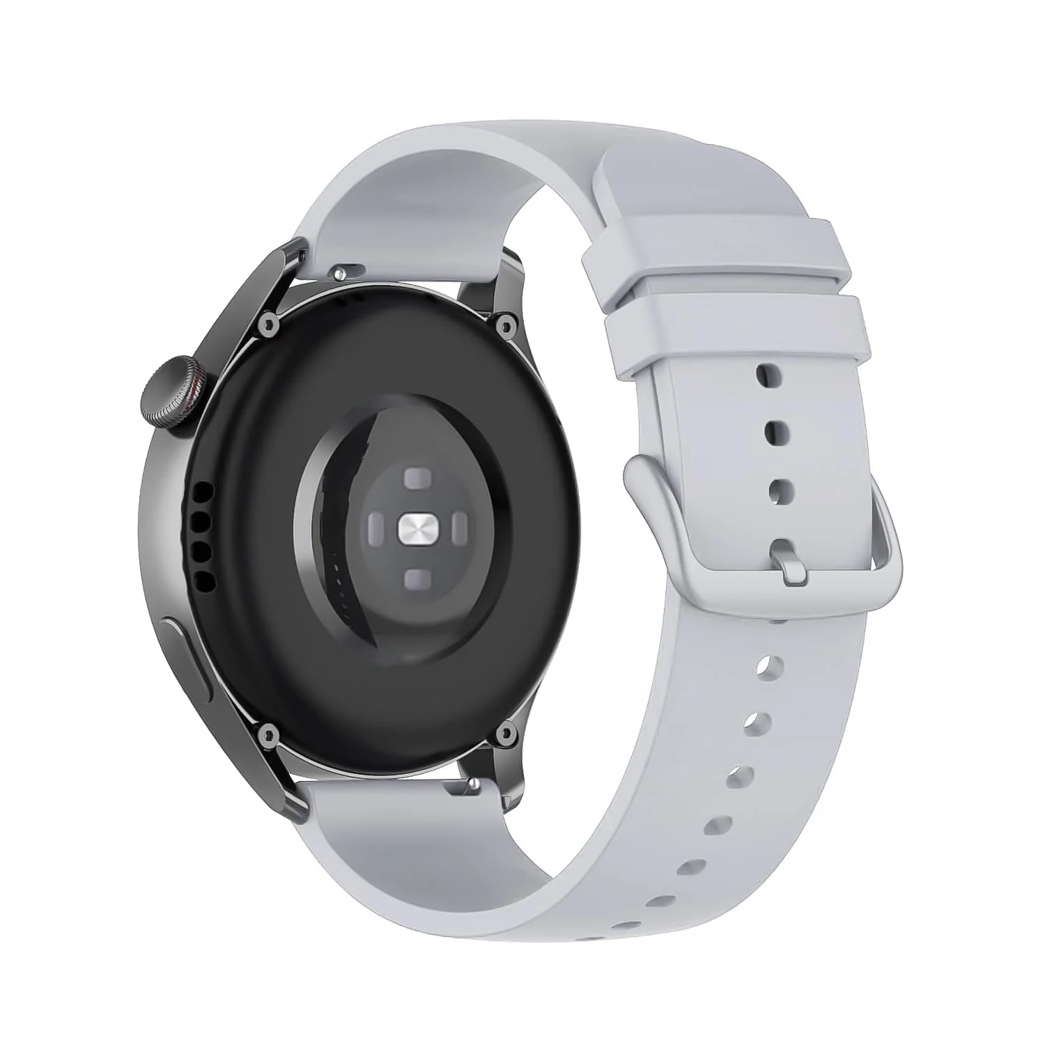 DL3 Mobilak Silicone Buckle Band 22MM Strap For Xiaomi Redmi Watch 5 Active/5 Lite/Samsung Galaxy Watch 3 45mm/Watch 46mm/Gear S3/Huawei watch GT5 GT4 GT3 GT2 GT 46MM/GT2E/GT3 Pro GT 5 Pro - Light Gray