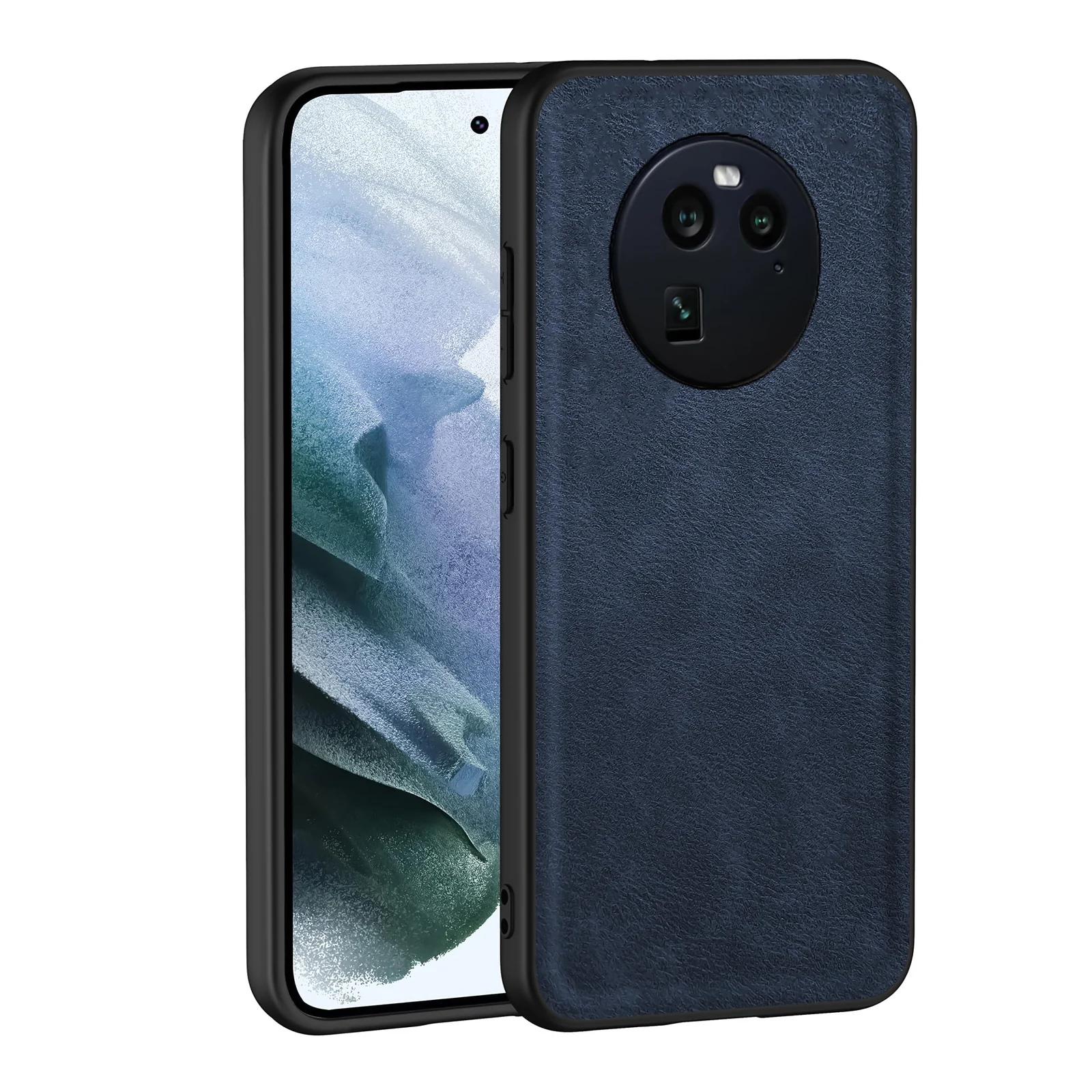 Dl3 Mobilak Case for Oppo Find X6 Pro Leather Case,Anti-Drop, Anti-Shock, Non-Slip Texture,Simple Cell Phong Cover (Brown)