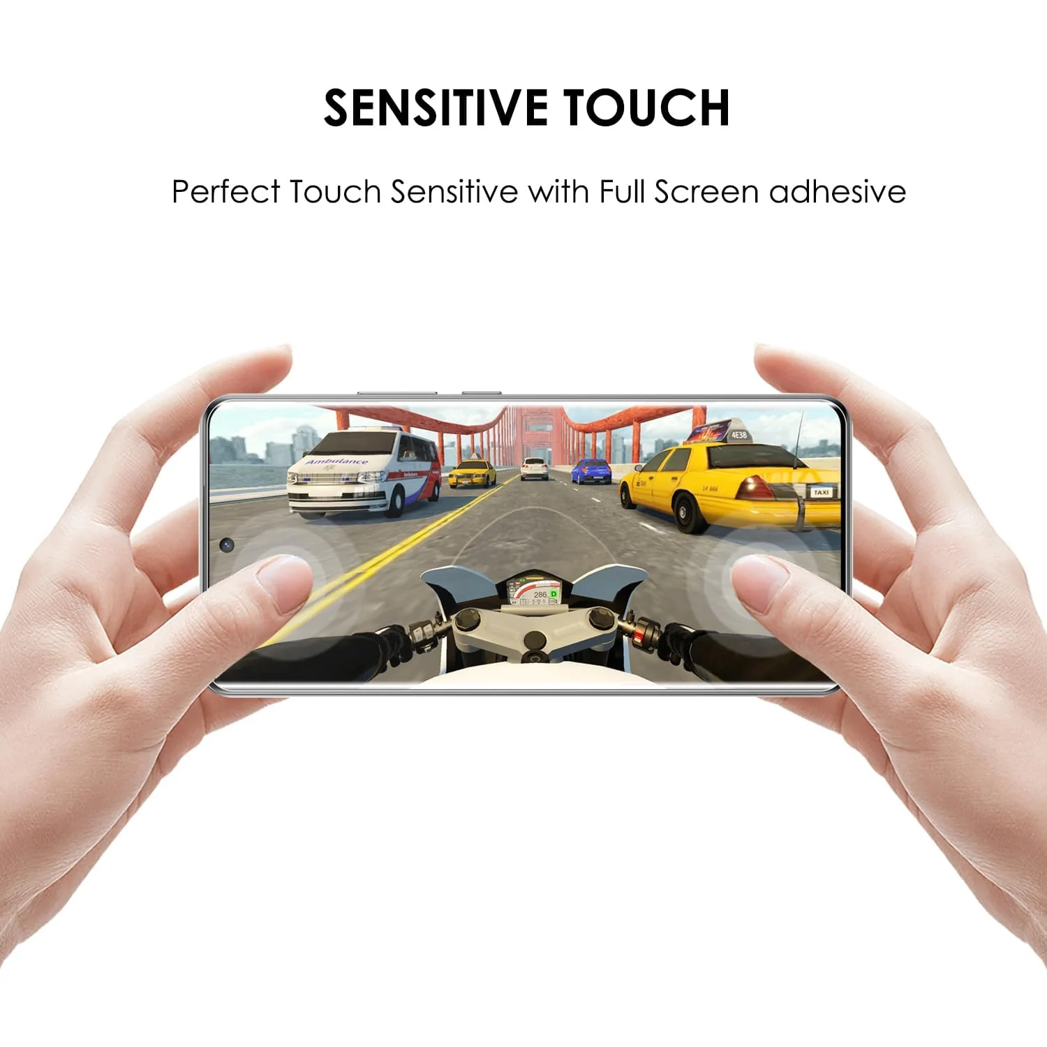 DL3 Mobilak Li-to Screen Protector realme GT6/GT Neo6/GT Neo 6 SE/GT 6T [Liquid UV Tempered Glass] Full Screen adhesive [Sensitive Touch][Fingerprint Sensor Compatible] HD - Clear