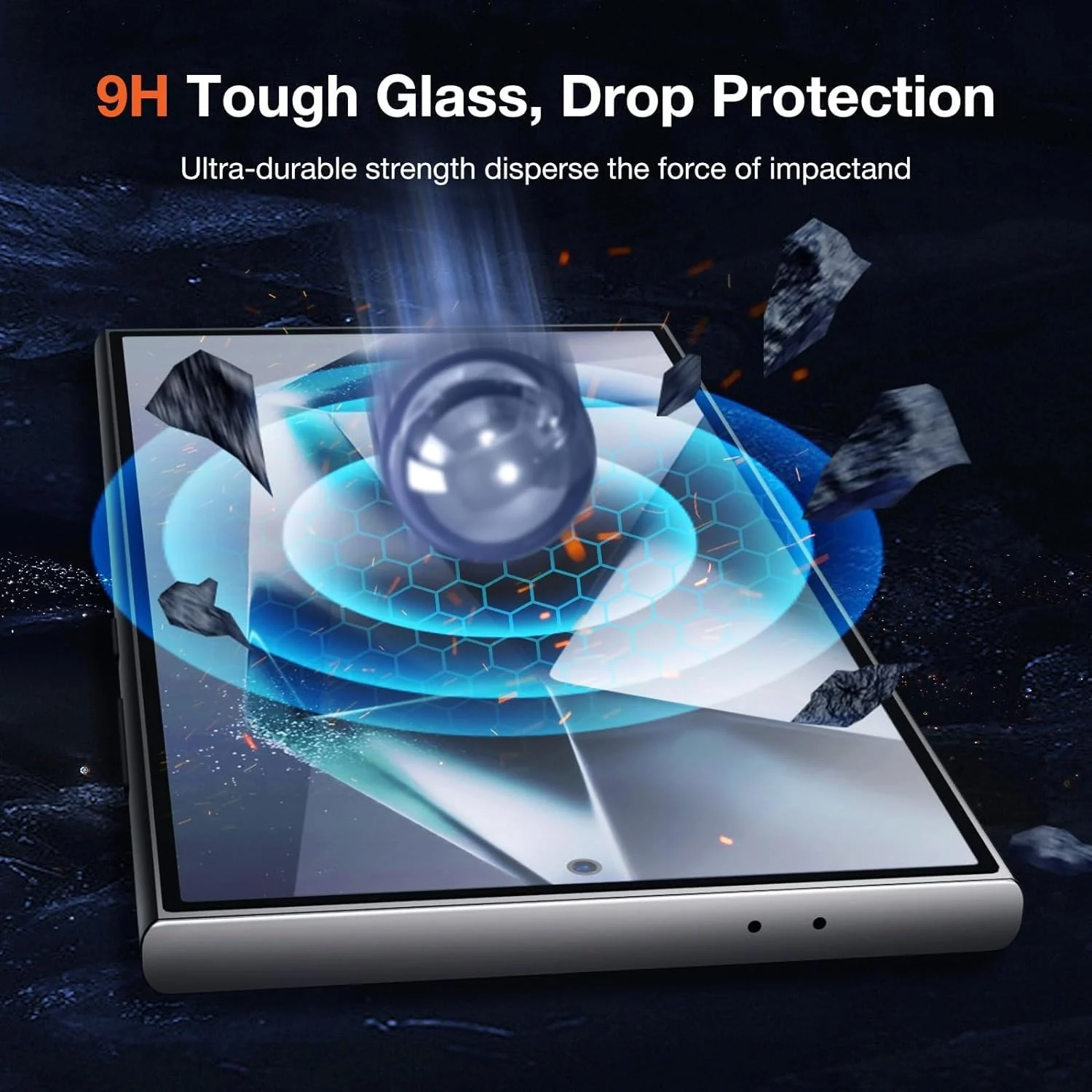 DL3 Mobilak 5D Curved Full Glass Screen Protector For samsung galaxy S24 ultra Frame Protector - Black