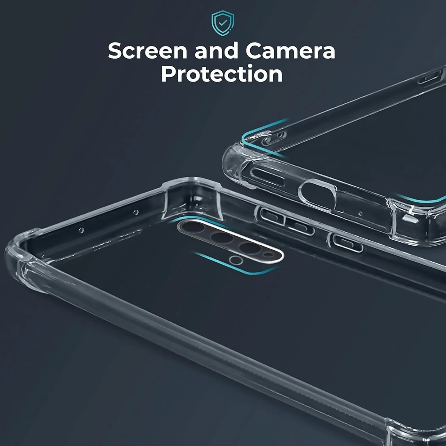 DL3 Mobilak Clear TPU Protective Case for Huawei Nova 5T with Camera Protection and Shockproof Design - Clear