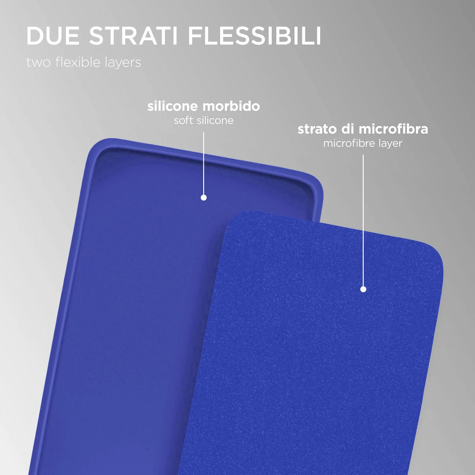 DL3 Mobilak Silicone Protective Case for Samsung Galaxy M31, Shock-absorbing protection, Scratch-resistant surface, Soft microfiber lining - Light Blue