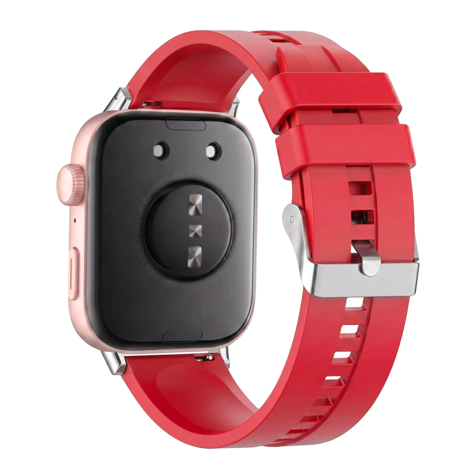 MOBIGON Soft TPU Silicone Sport Strap for Huawei Watch Fit 3 / 4 / 4 Pro / 5 / 5 Pro, Red