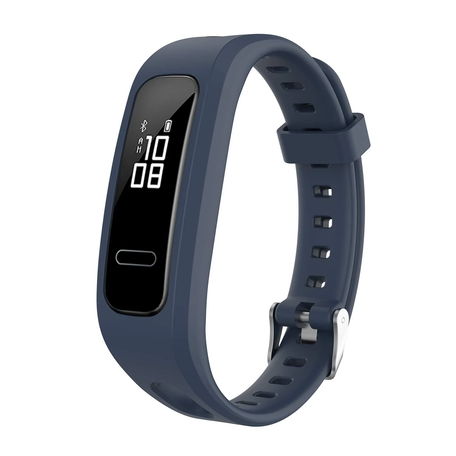 DL3 Mobilak Silicone Watch Band Strap Compatible for Huawei Honor Band 4 Running Version/Huawei Band 3e/ Band 4e Smart Watch Bracelet Replacement - Midnight Blue