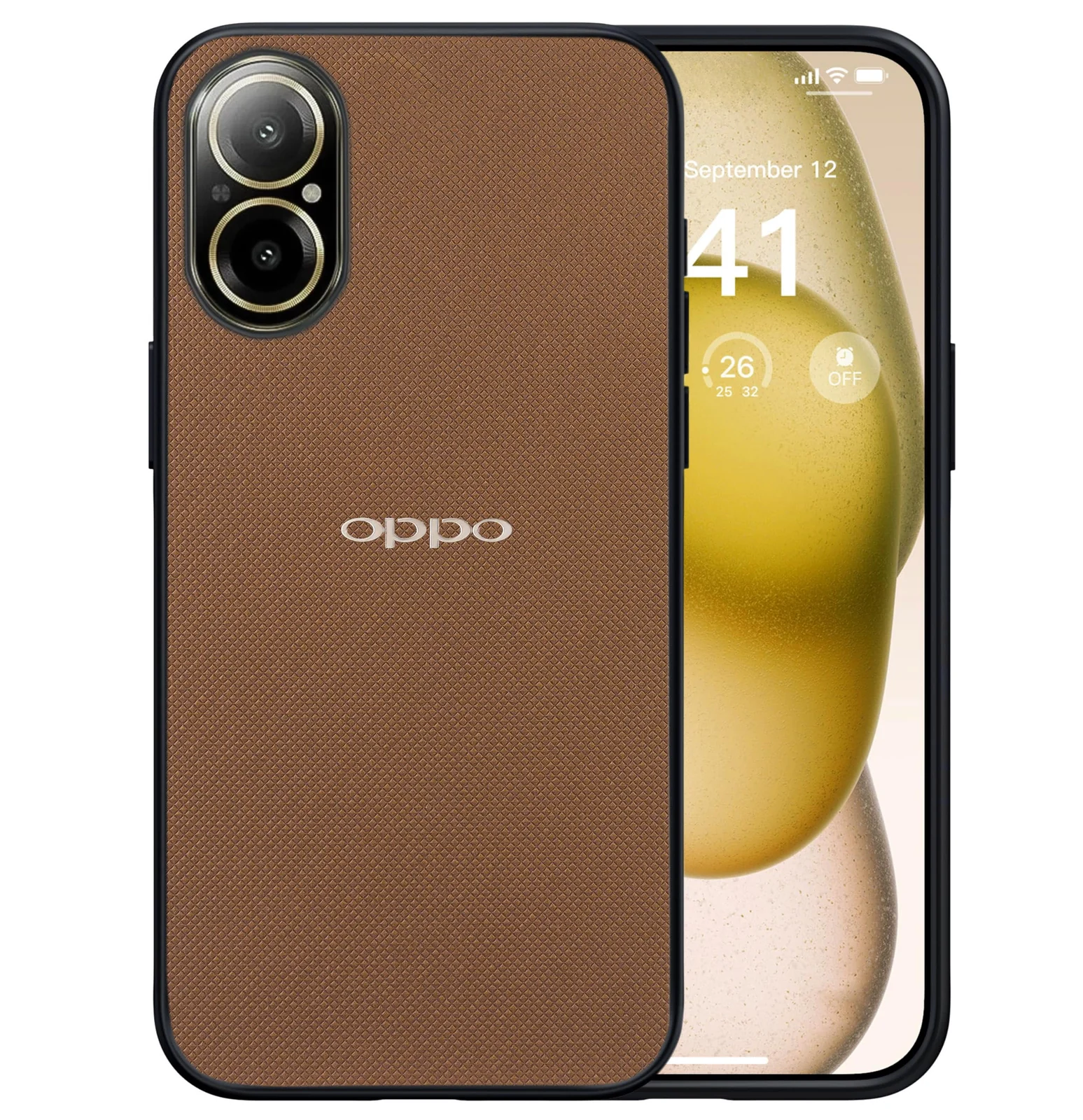 Dl3 Mobilak Compatible with Oppo Realme C67 4G Case Dual Layer Heavy Duty Cell Phone Protective Cover Shockproof Rugged with Non-Slip Textured - Black