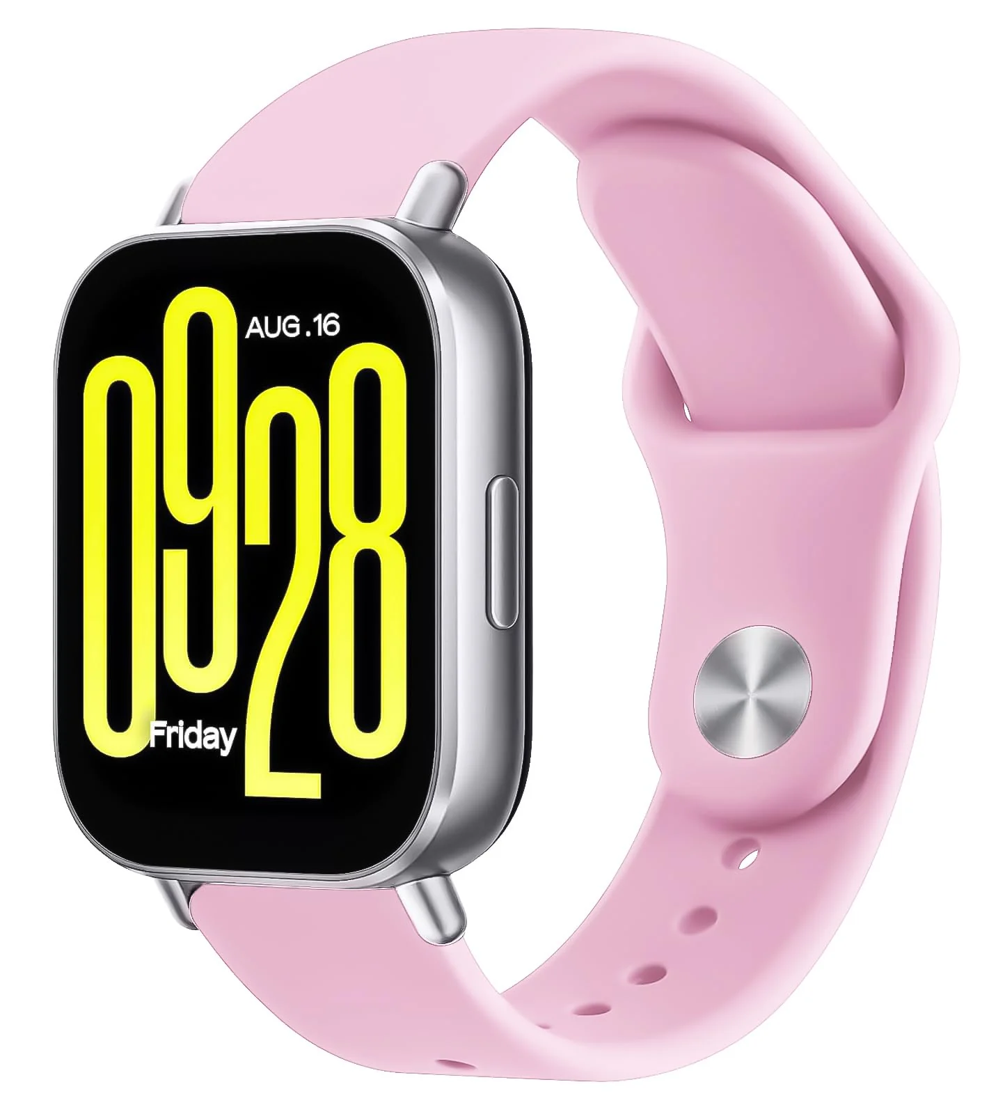 DL3 Mobilak Straps Compatible with Xiaomi Redmi Watch 5 Active/Redmi Watch 5 Lite Bracelets for Men Women, 22mm Soft Silicone Strap, Waterproof Adjustable Band Sports Replacement - Pink