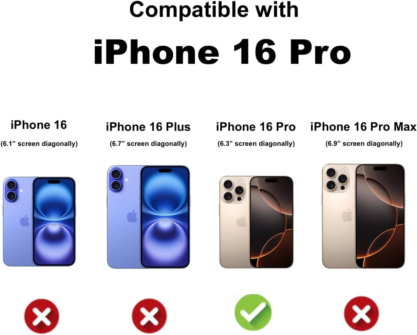 DL3 Mobilak Camera Protective Case Compatible with iPhone 16 Pro 6.3-Inch, Mobile Phone Case iPhone 16 Pro Thin Soft Silicone Anti-Yellow Protective Case - Clear