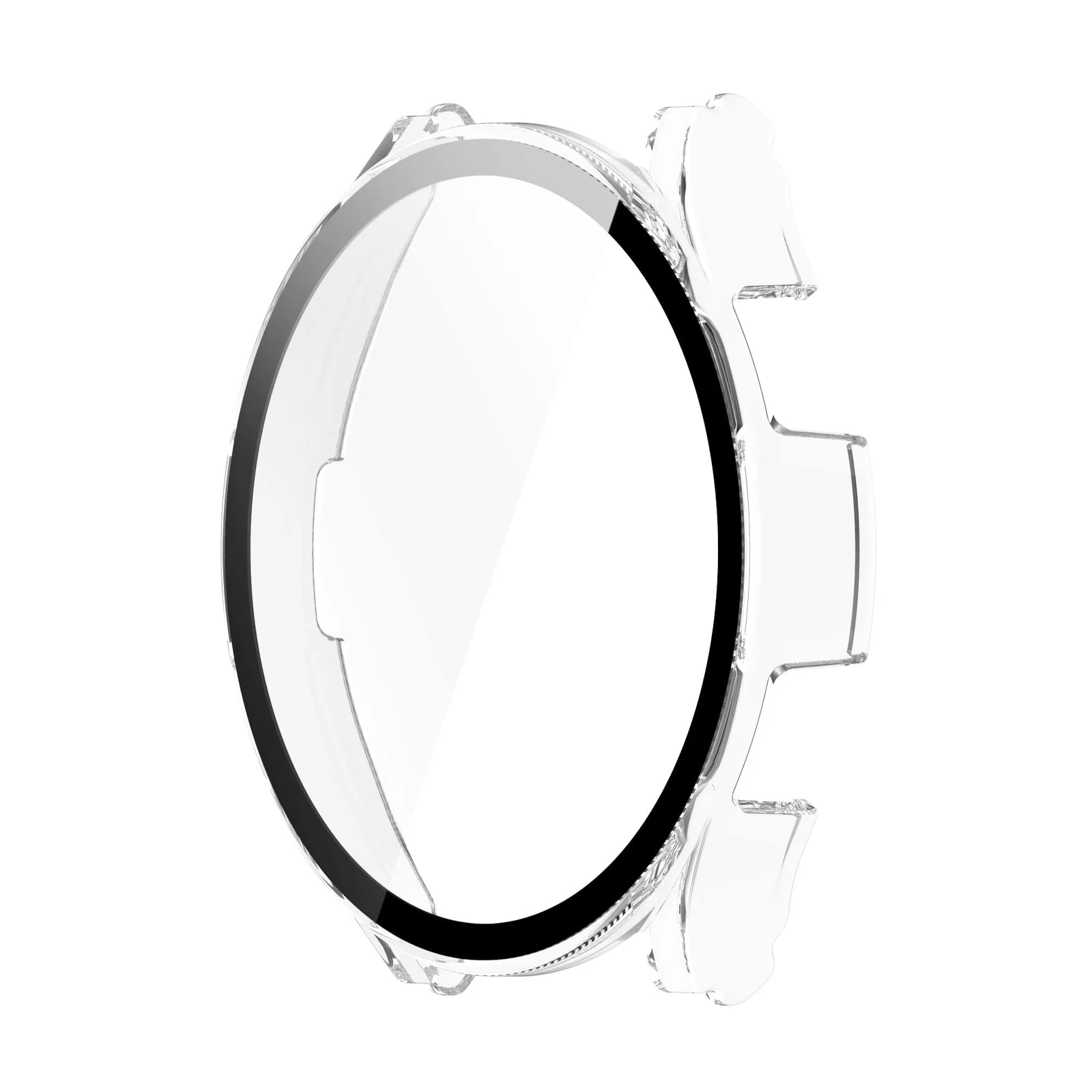 DL3 Mobilak Protective Case Compatible with Samsung Galaxy Watch 4 40mm 2021 & Samsung Galaxy Watch 5 40mm 2022 9H Hardness PC Case Bumper Full Slim Protective Cover with Tempered Glass - Clear
