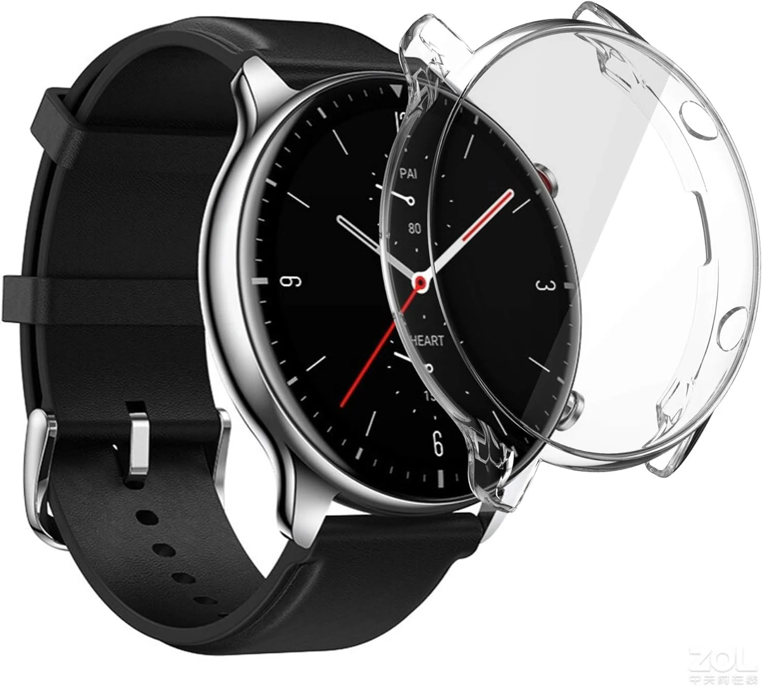 DL3 Mobilak Case Compatible with Amazfit GTR 2 & GTR 2e Case All-Around Screen Protector Watch Soft TPU Shockproof Cover Slim Guard Thin Bumper Shell Protector - Clear