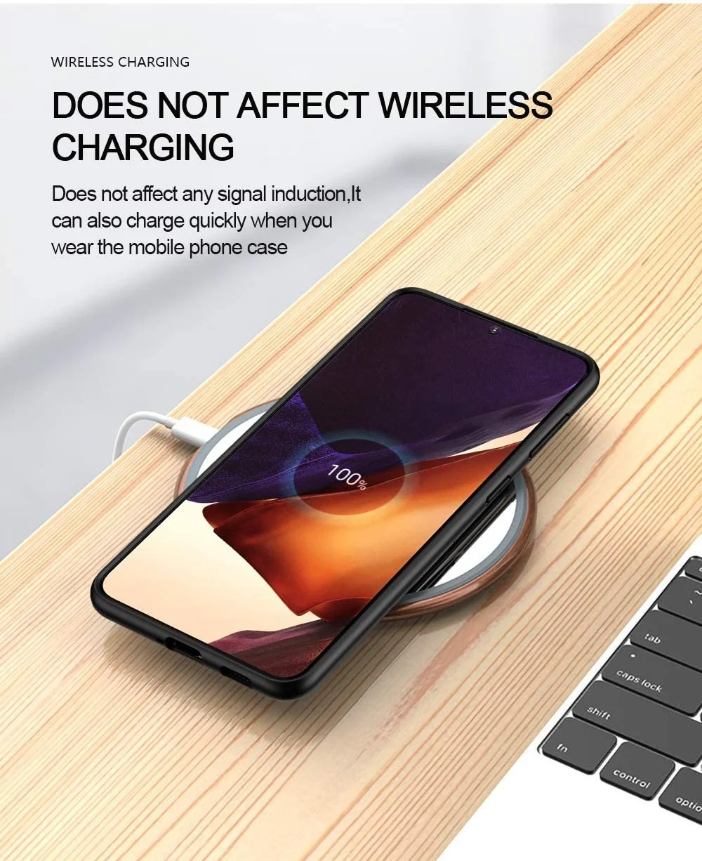 DL3 Mobilak Clear Protective Case for Samsung Galaxy S21 Ultra - Black