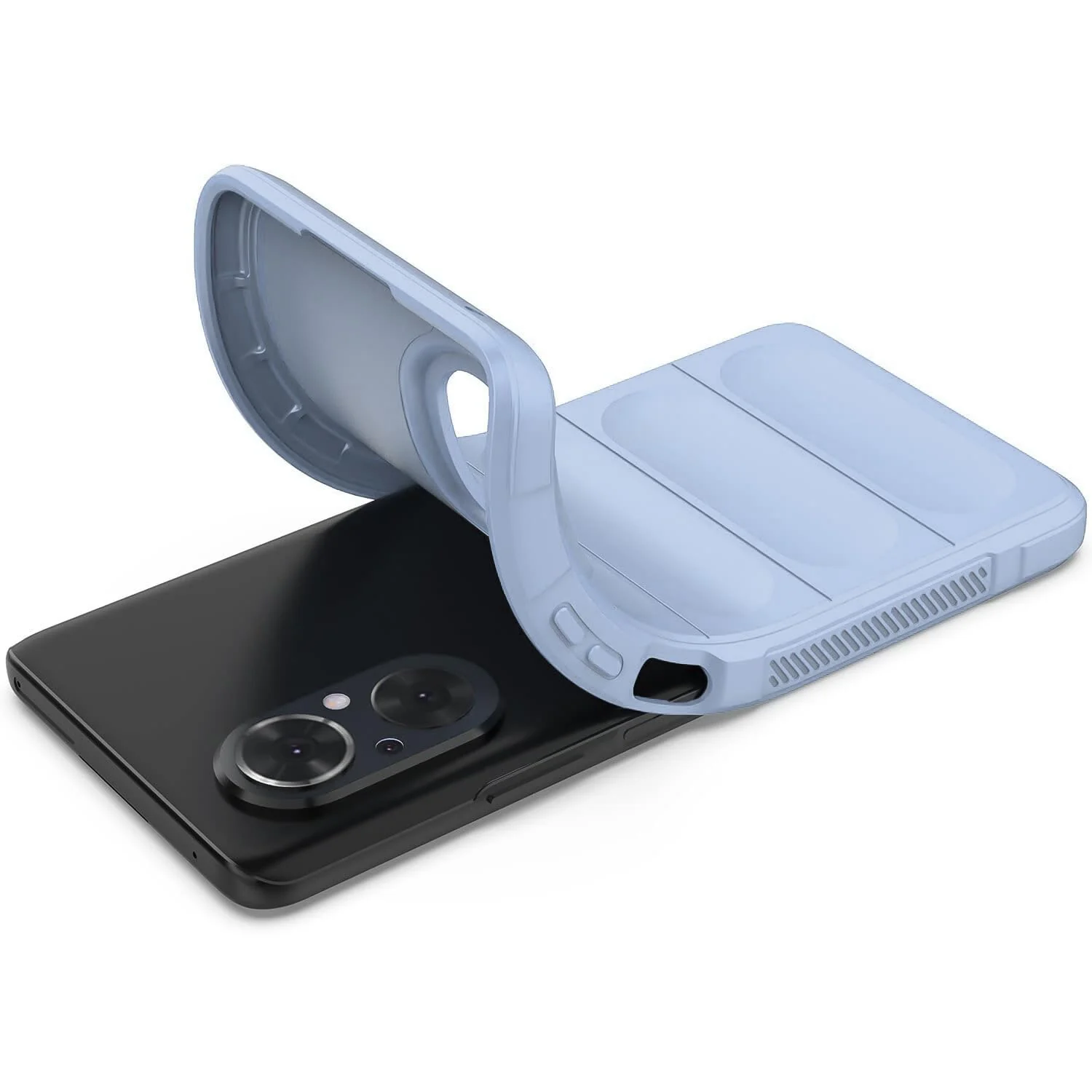 DL3 Mobilak Flexible Silicone and TPU Protective Case with Camera Protection for Huawei Nova 9 SE / Honor 50 SE - Baby Blue