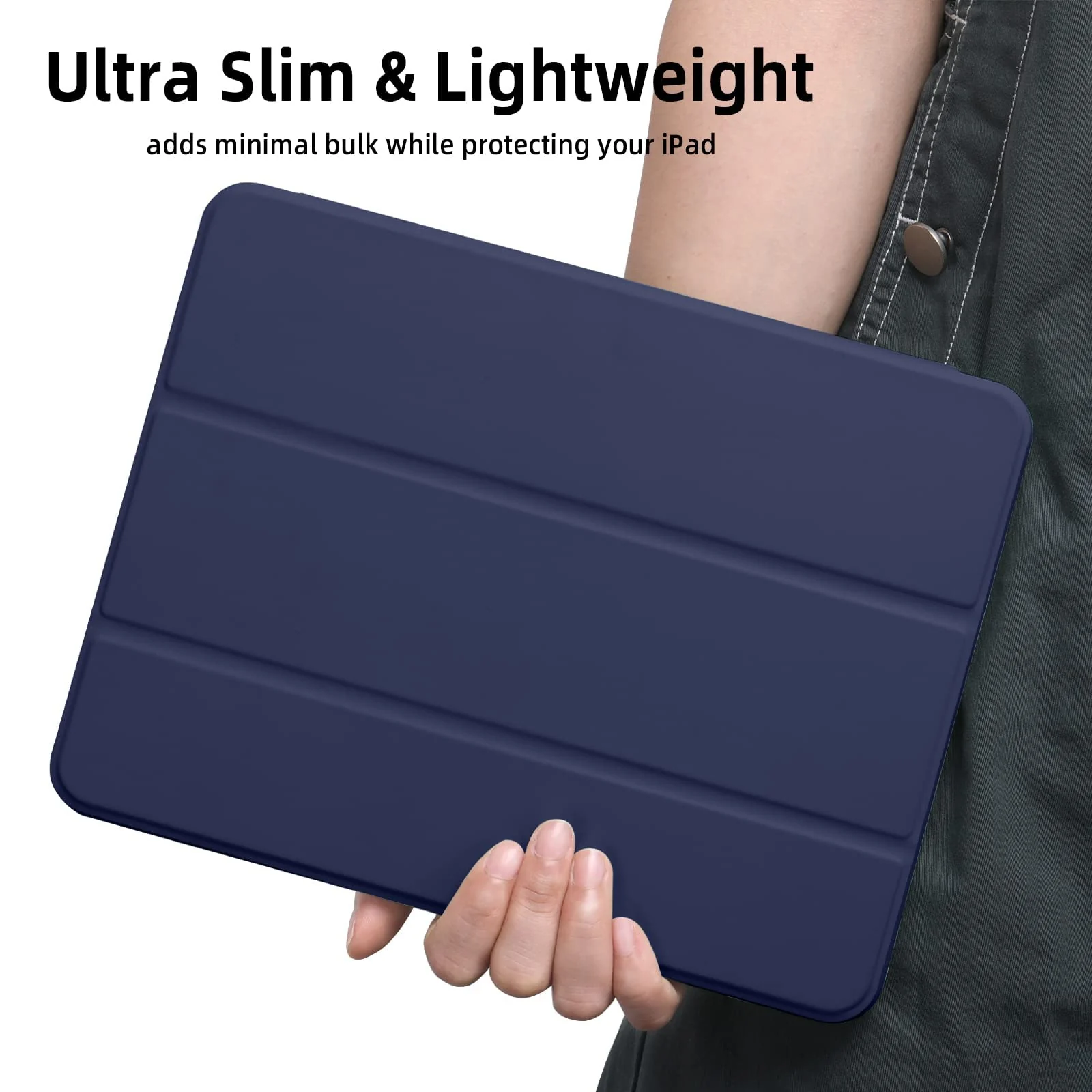 DL3 Mobilak Smart Case for Xiaomi Pad 5 / Mi Pad 5 Pro 11.0 inch 2021 with Pencil Holder, Soft TPU Smart Stand Back Cover Auto Wake/Sleep Feature - Blue