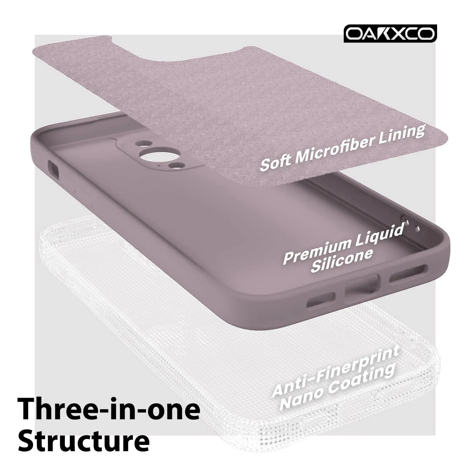 DL3 Mobilak Liquid Silicone Protective Case for iPhone 13 Pro Max (6.7 Inch) with Microfiber Lining and Built-In Kickstand - Pink Sand