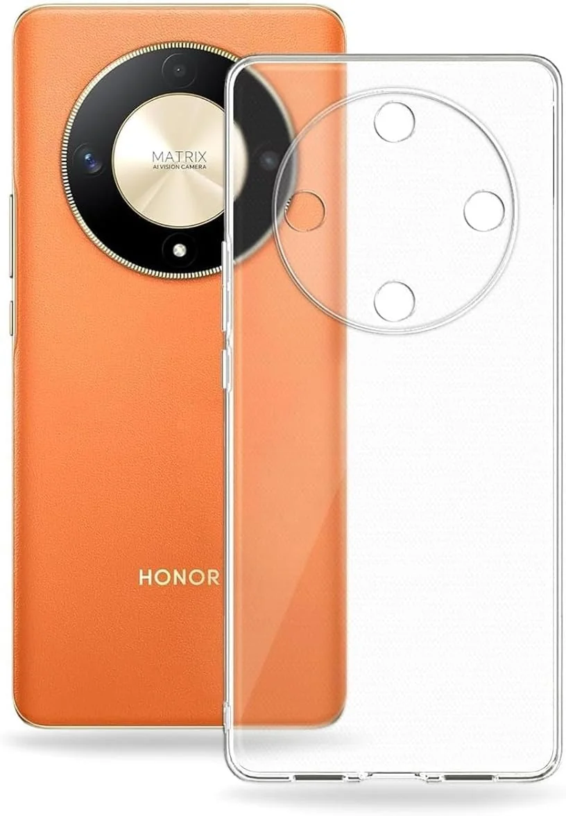 DL3 Mobilak Case Compatible with Honor X9C, Case Crystal Soft TPU Gel Case Flexible Silicone Anti-Scratch Camera Protection TPU Cover - Clear