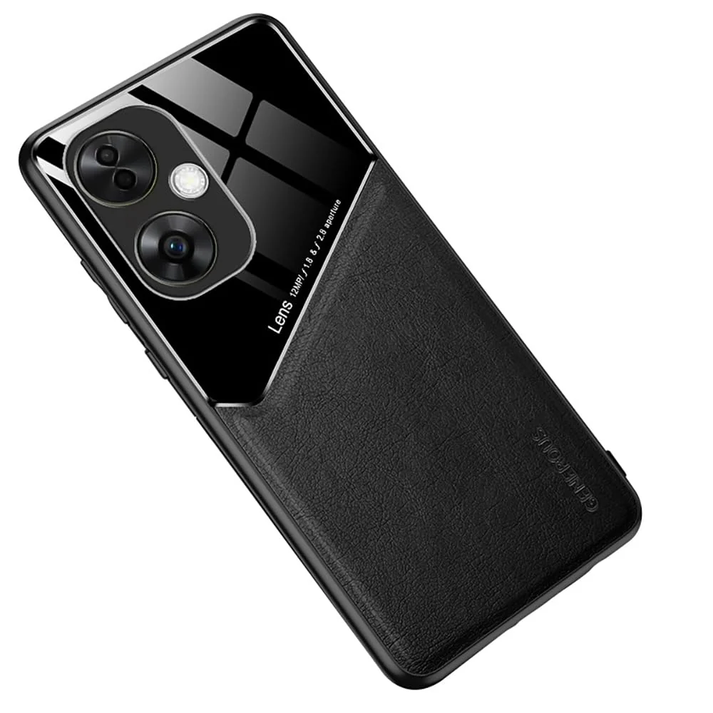 DL3 Mobilak Magnetic Car-Mount Case for OPPO A79 5G / OPPO A2 5G with Camera Protection and Shockproof Design - Black